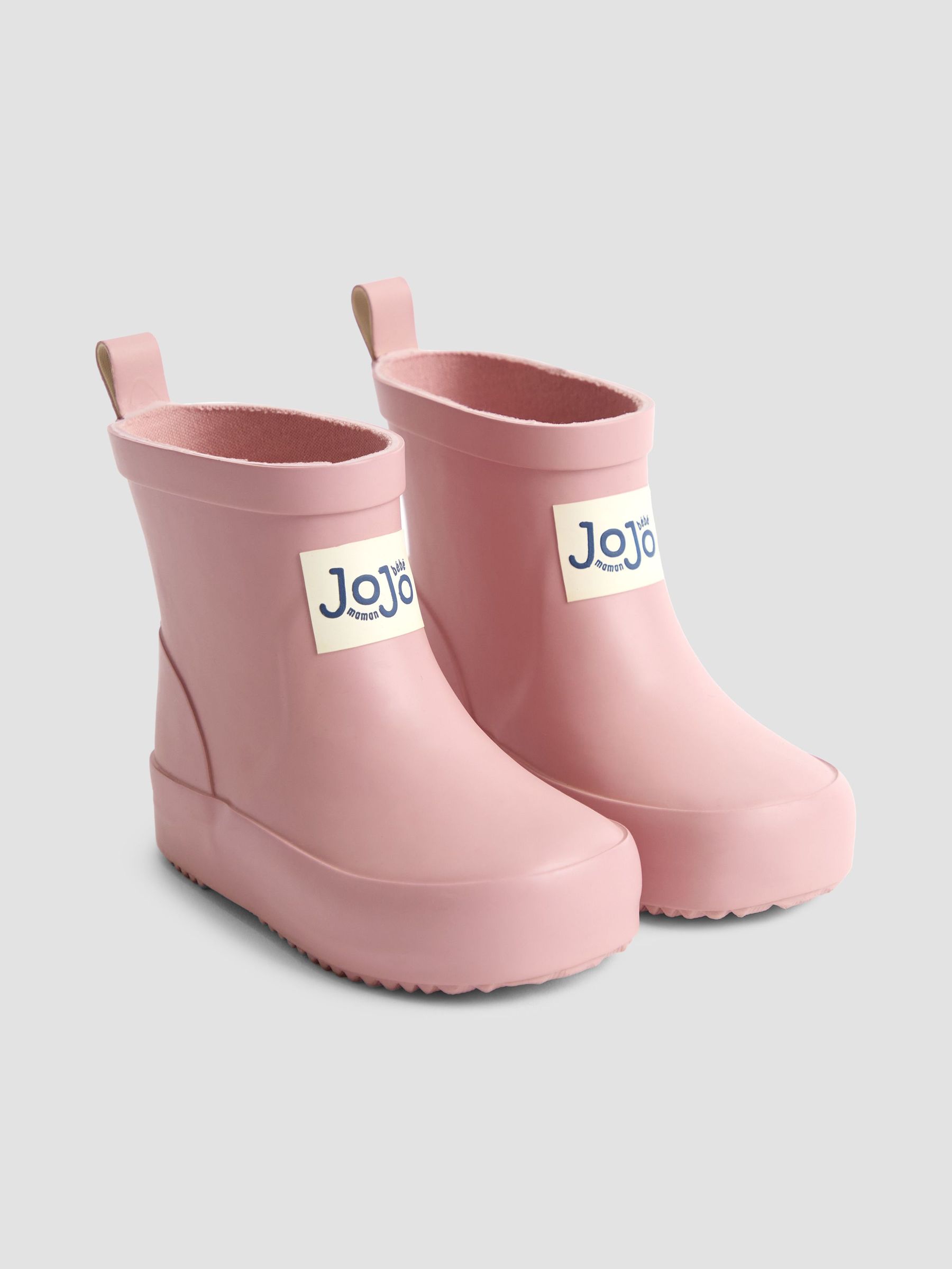 Pale Pink Short Cosy Lined Mouse Wellies (F47421) | £19.50 - £21.50