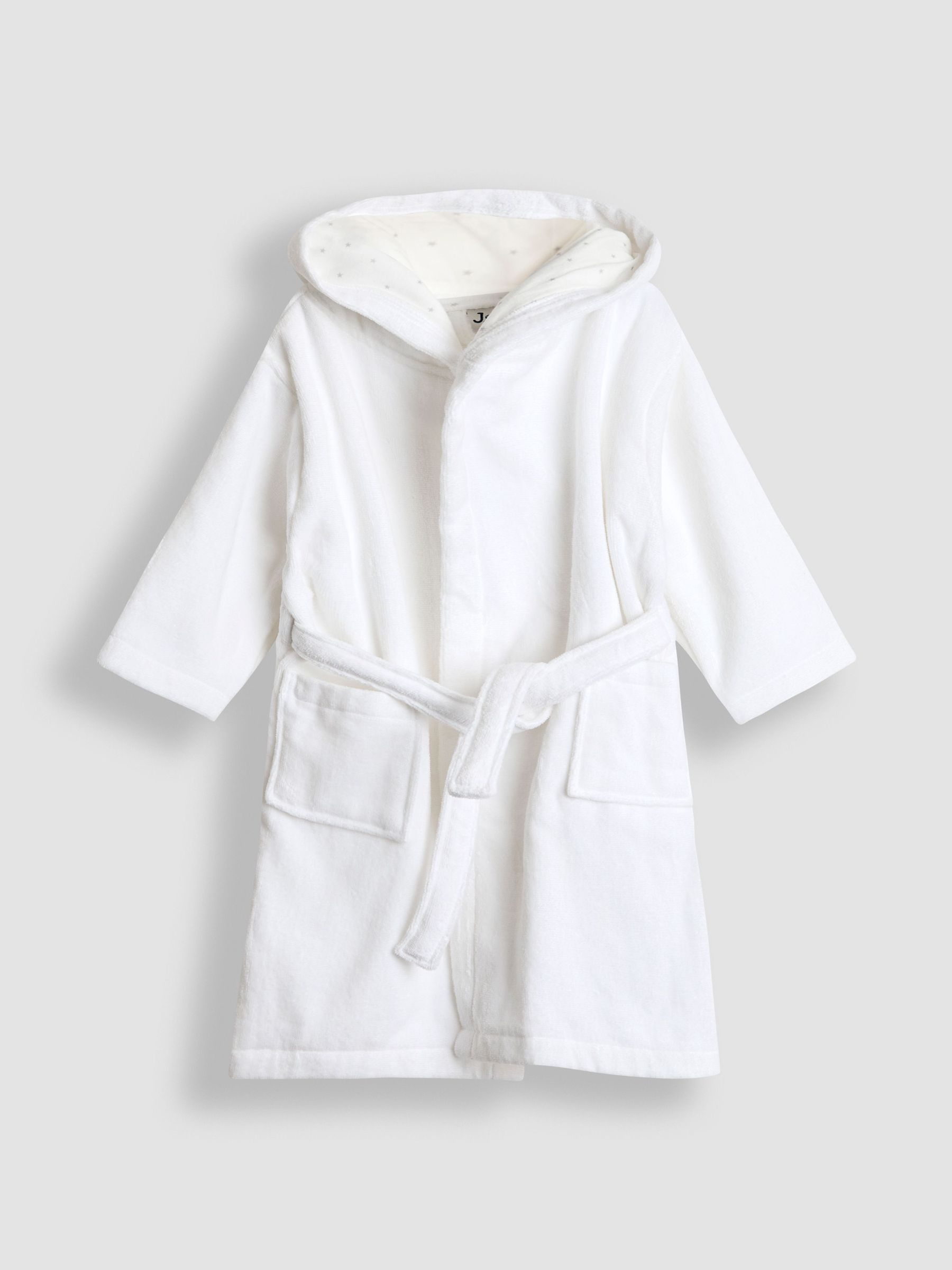 White Character Towelling Bath Robe (F47425) | £24