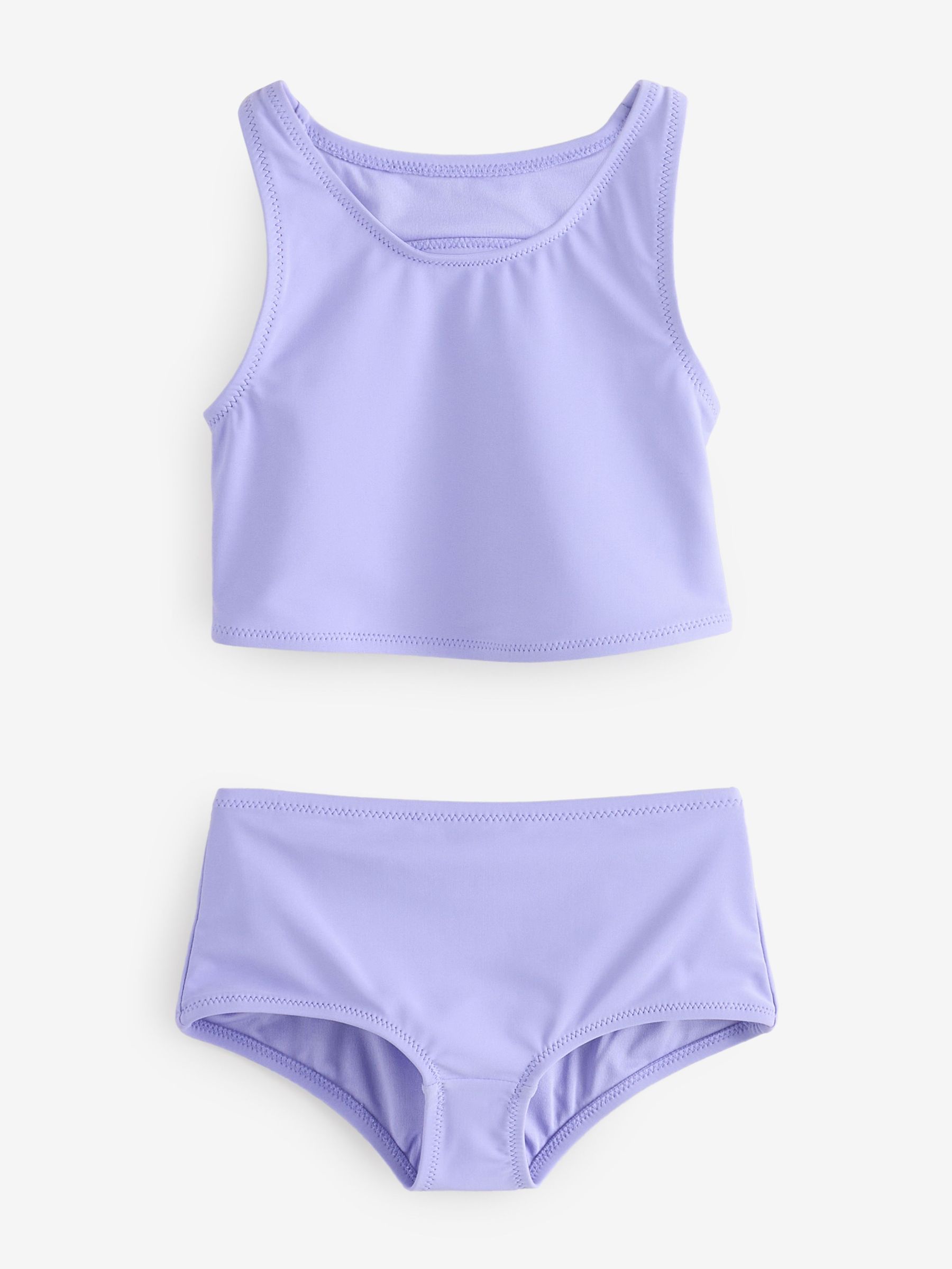 Purple Cutout Tankini Swim Two-Piece (4-13yrs) (F49016) | £25