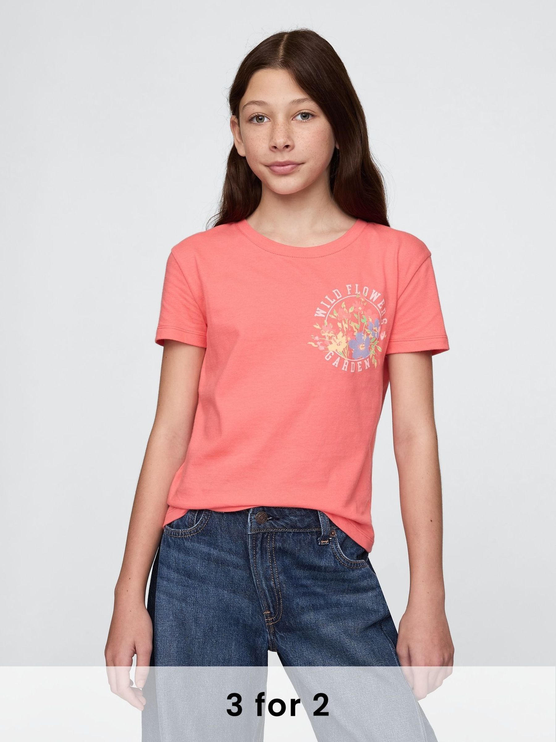 Red Short Sleeve Crew Neck Graphic T-Shirt (4-13yrs) (F49029) | £10
