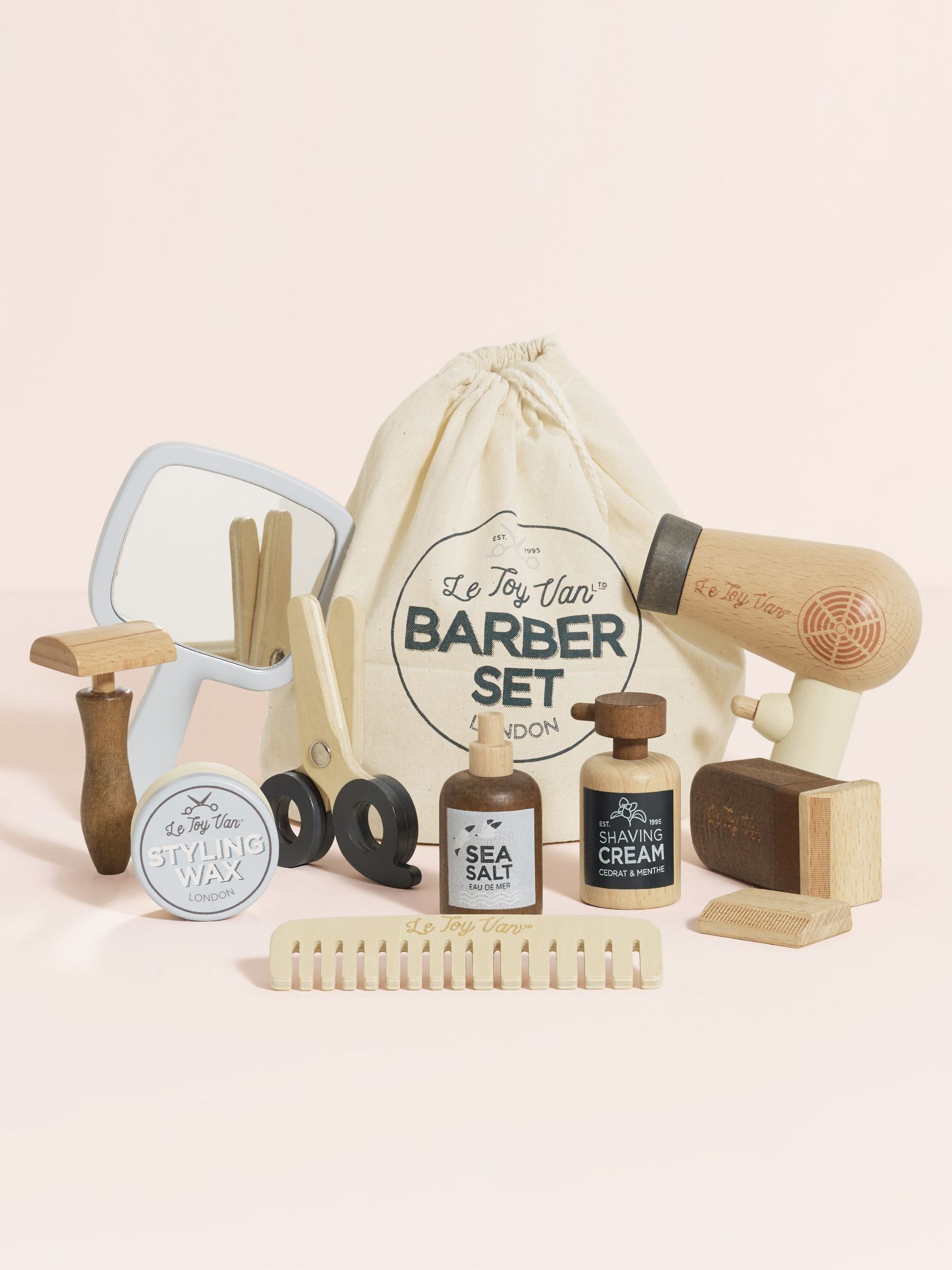 Le Toy Van Hairdresser Barber Set (F49047) | £35
