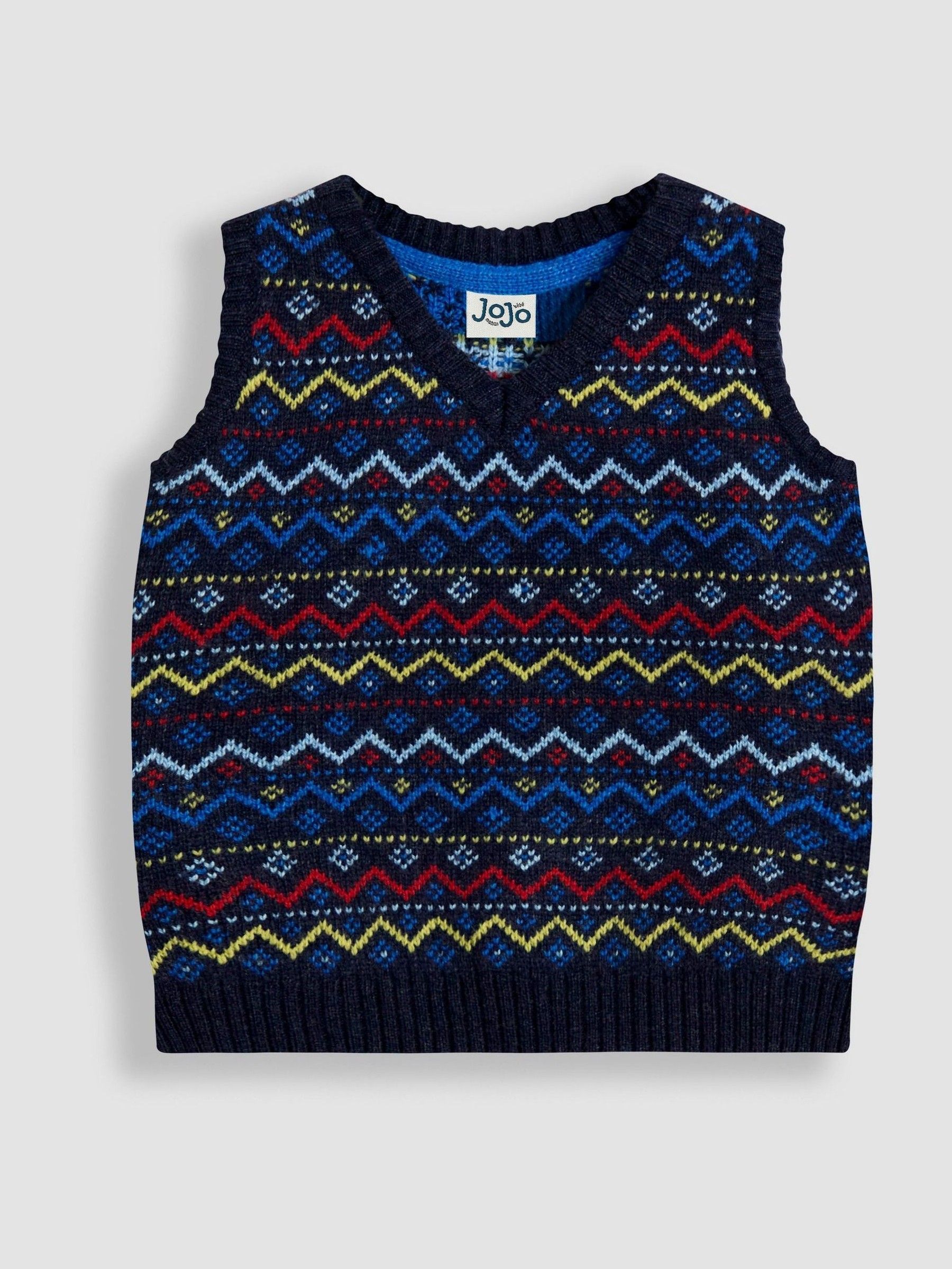 Blue Fair Isle Tank Top (F49187) | £26 - £29