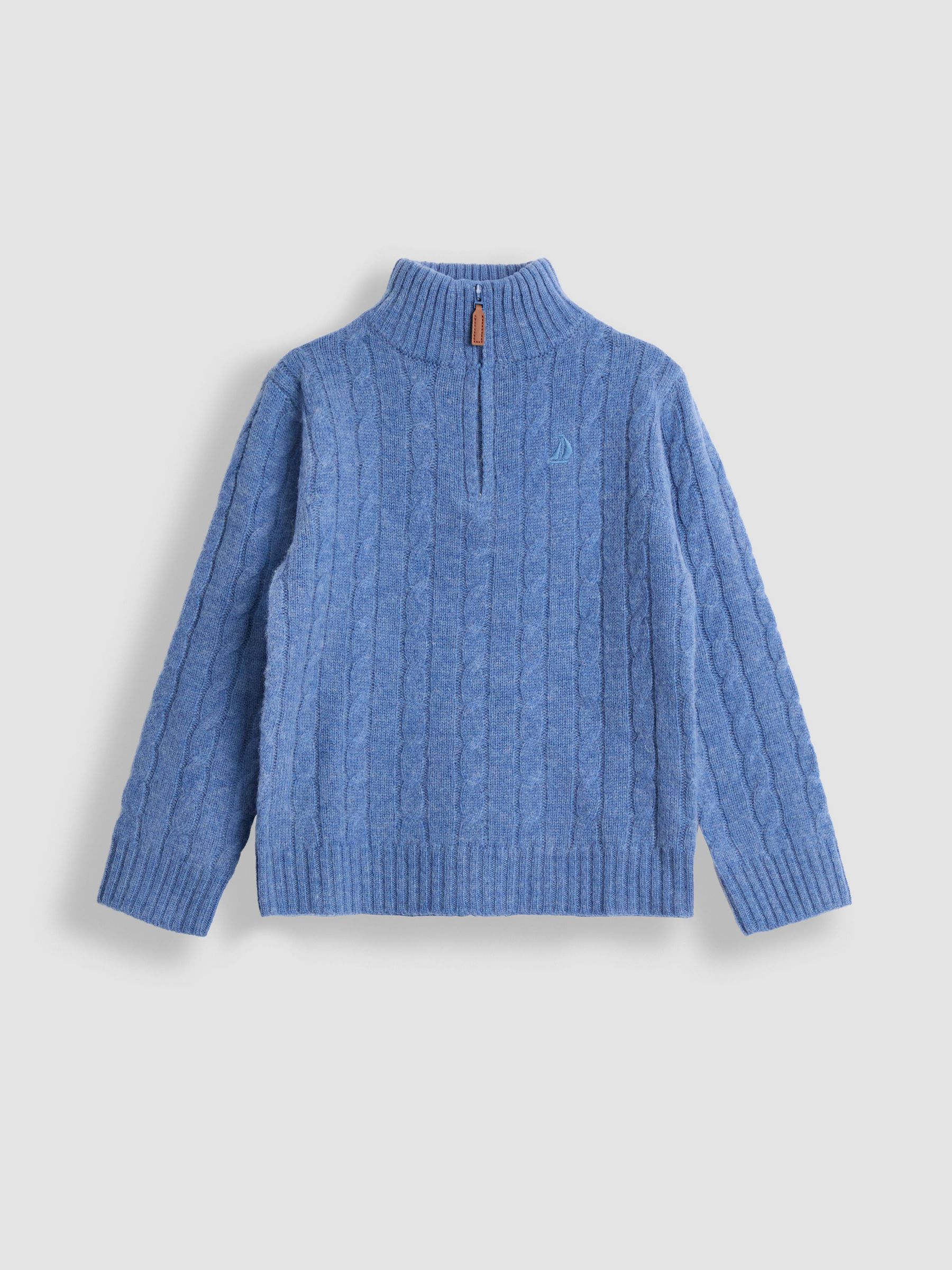 Blue Classic Cable Half Zip Jumper (F49191) | £26 - £29