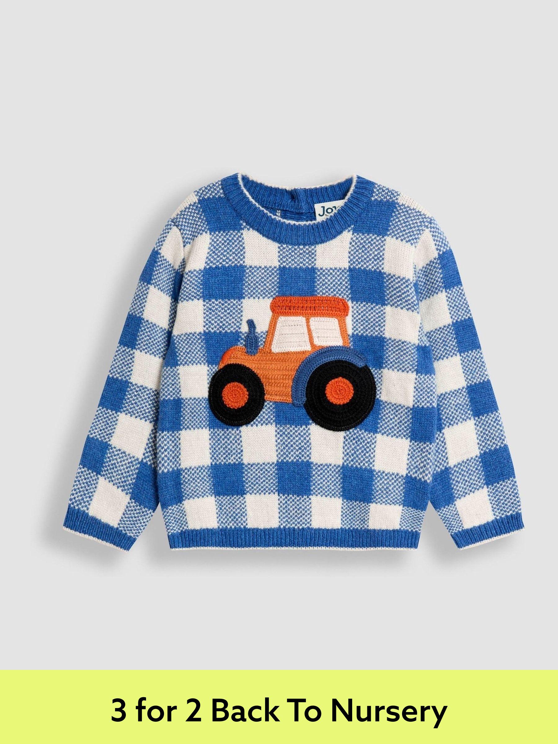Light Blue Crochet Appliqué Jumper (F49218) | £30 - £36