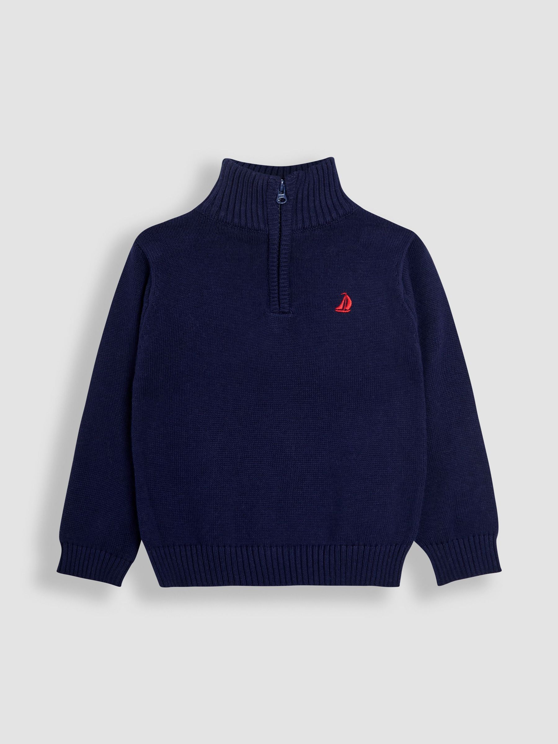 Blue Classic Half Zip Jumper (F49224) | £24 - £27