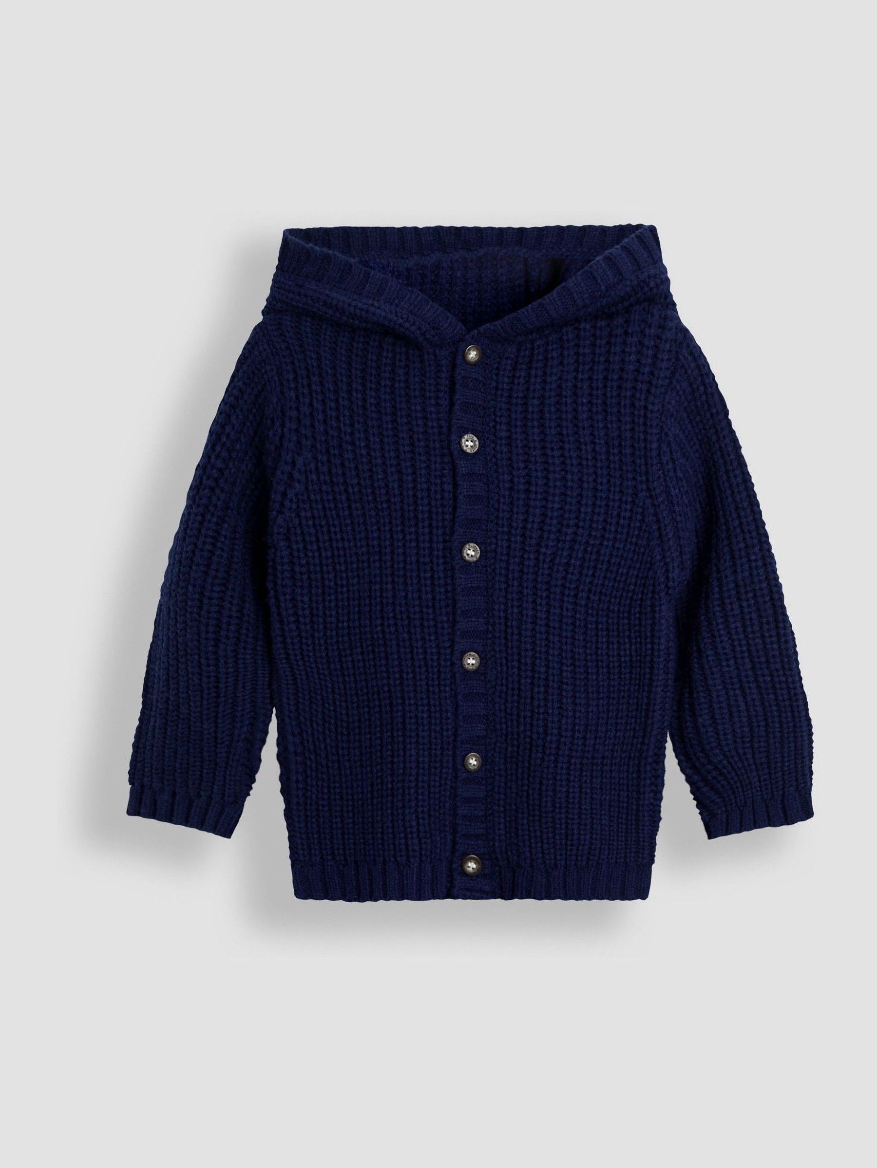 Blue Knit Hooded Cardigan (F49231) | £25 - £27