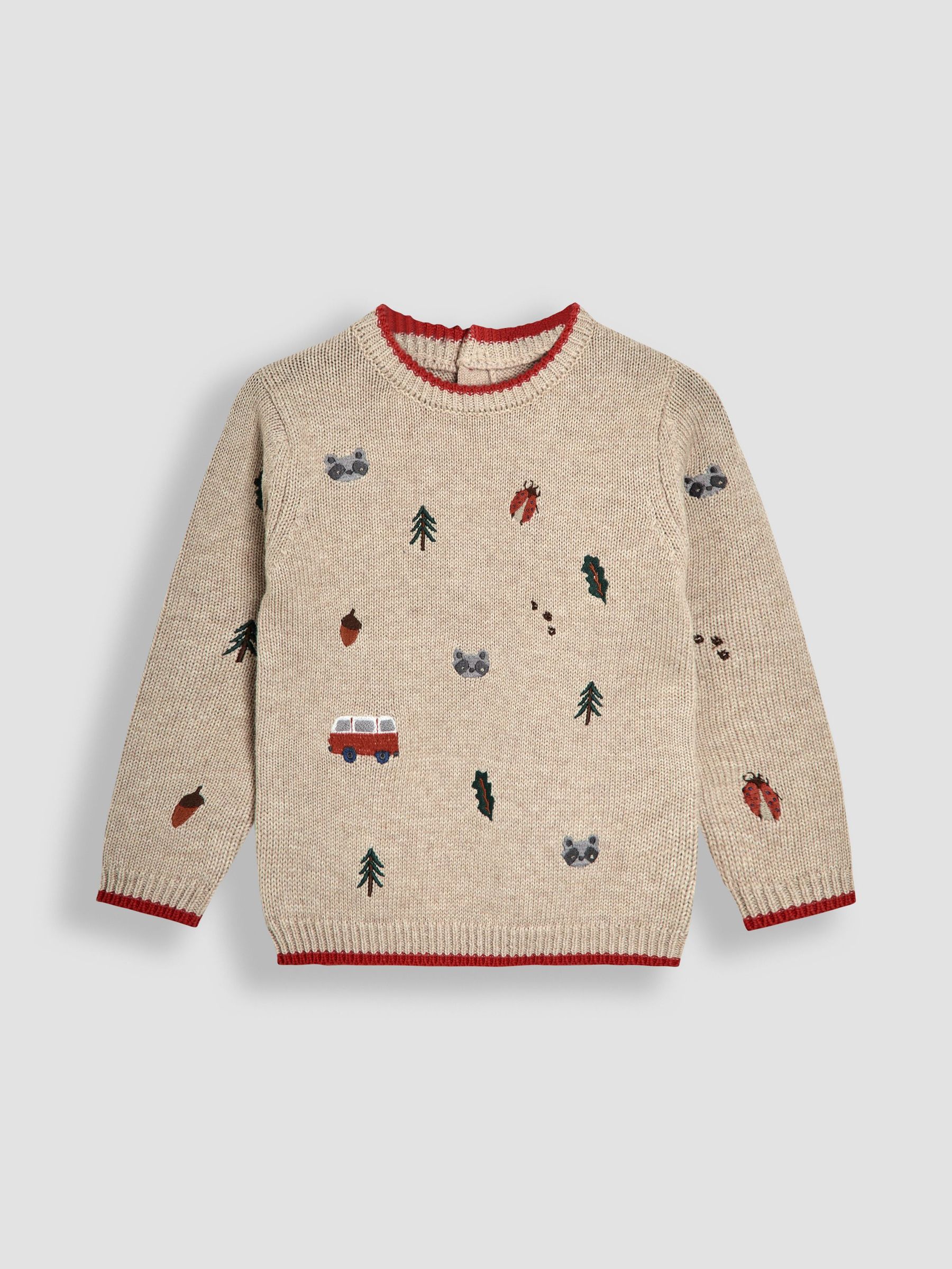 Natural Embroidered Jumper (F49235) | £27 - £30