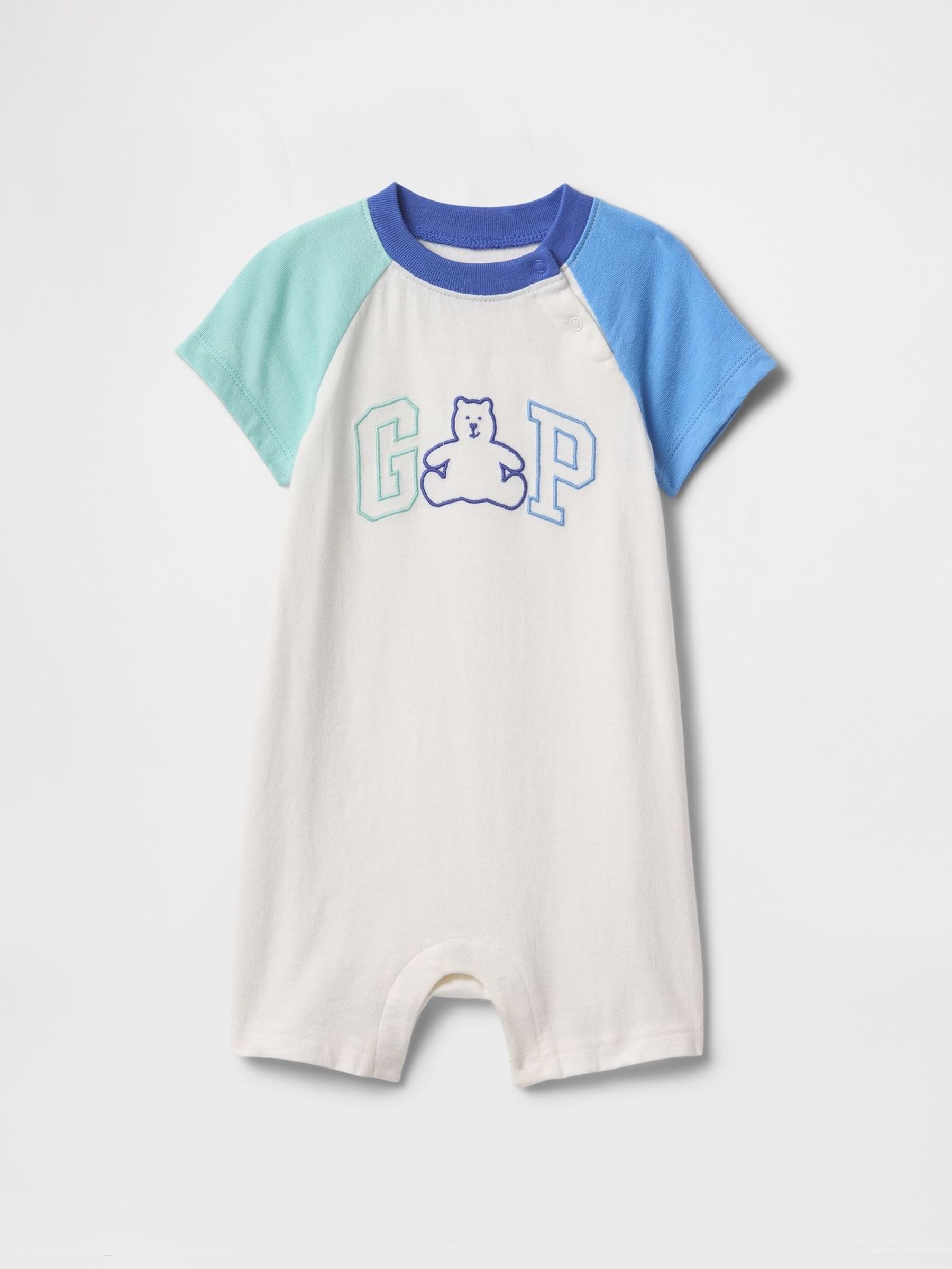 White Logo Romper (Newborn-24mths) (F49293) | £18