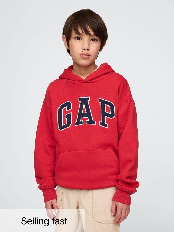 Red Pullover Vintage Logo Hoodie (4-13yrs) (F49314) | £20
