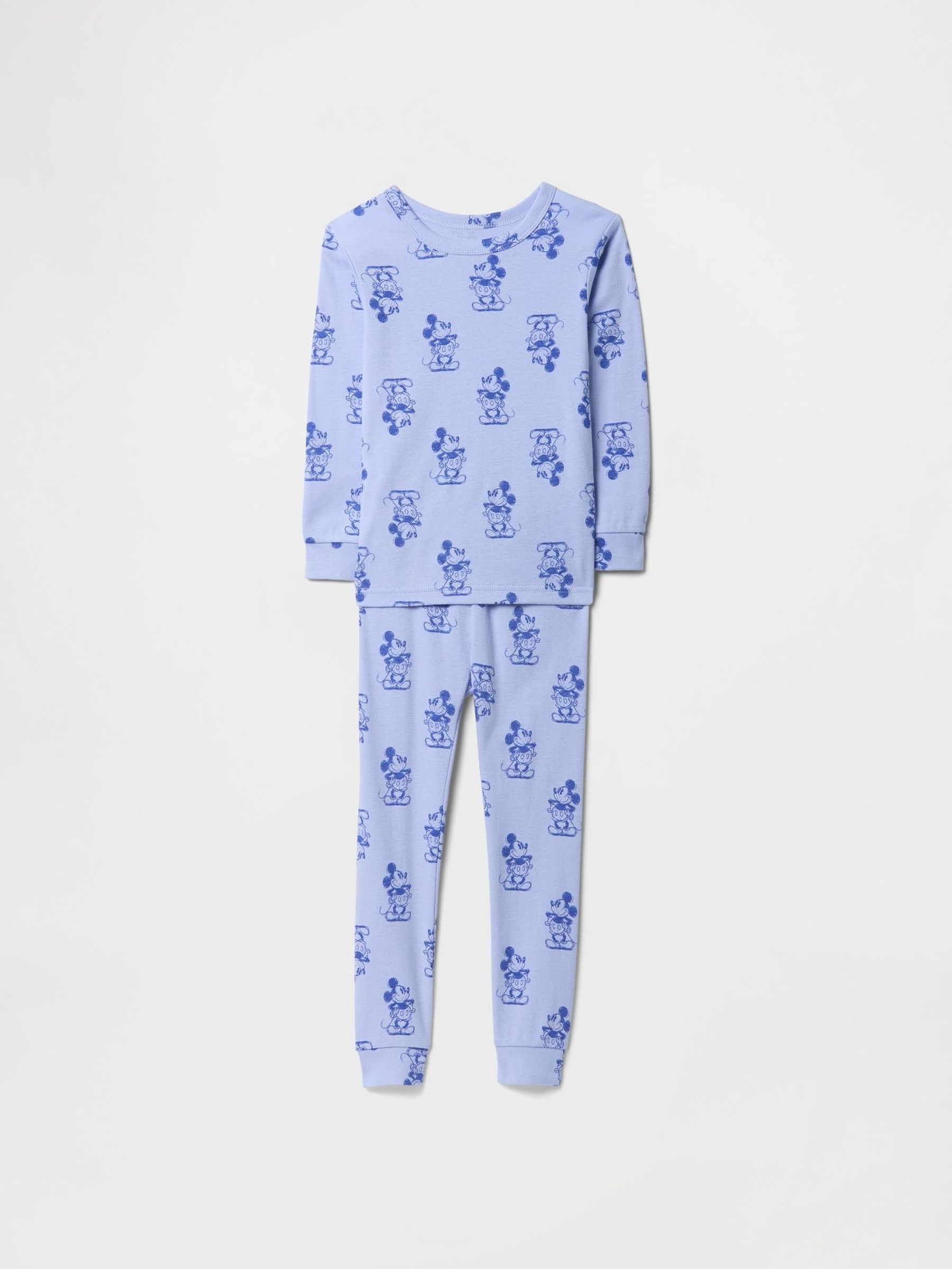 Blue Mickey Mouse Disney Cotton Long Pyjamas (6mths-5yrs) (F49343) | £25