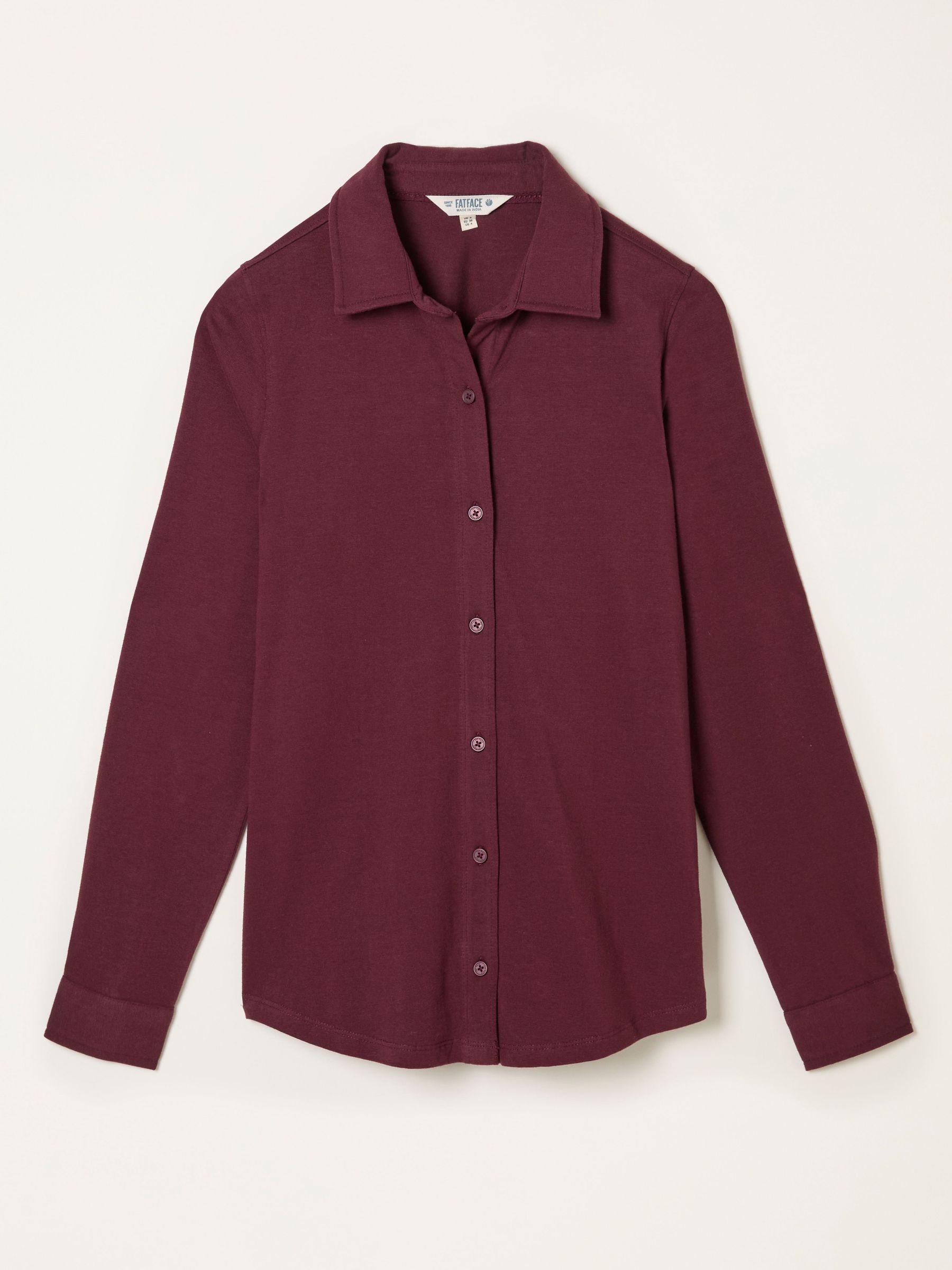 Selby Burgundy Jersey Shirt (F50262) | £35