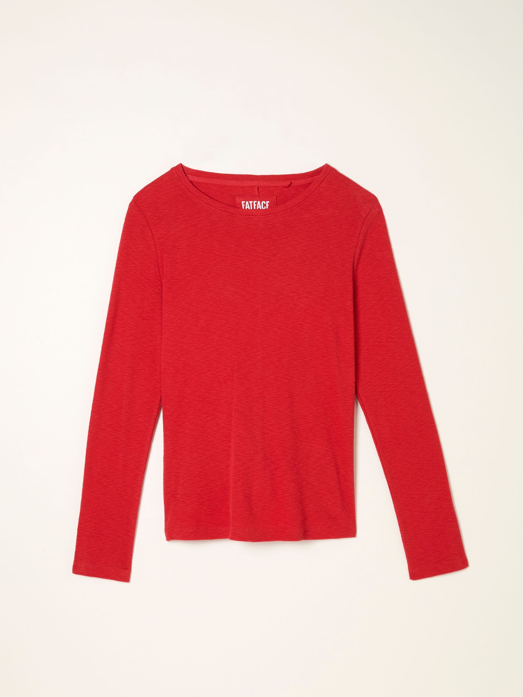 V&A | FatFace Callie Red Long Sleeve Top (F50272) | £29.50