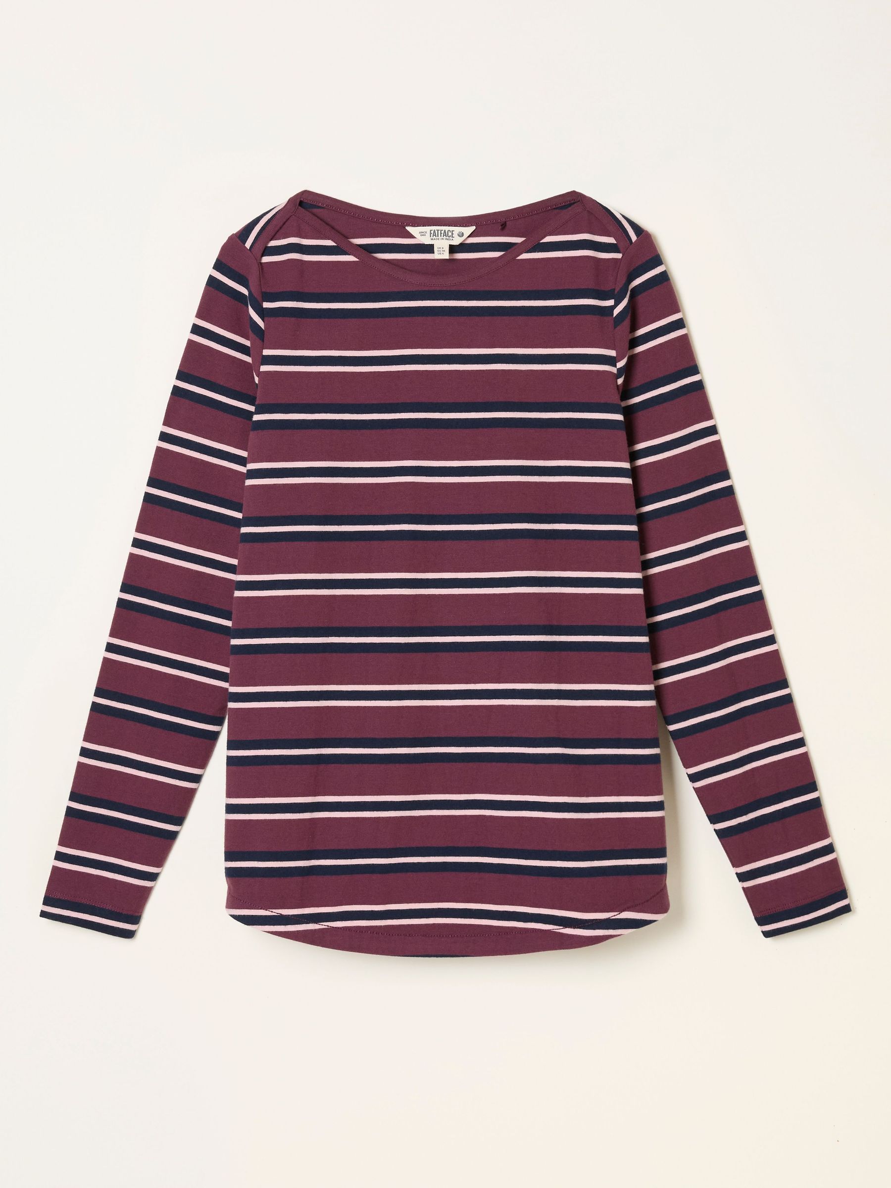 Breton Purple Stripe T Shirt (F50275) | £29.50