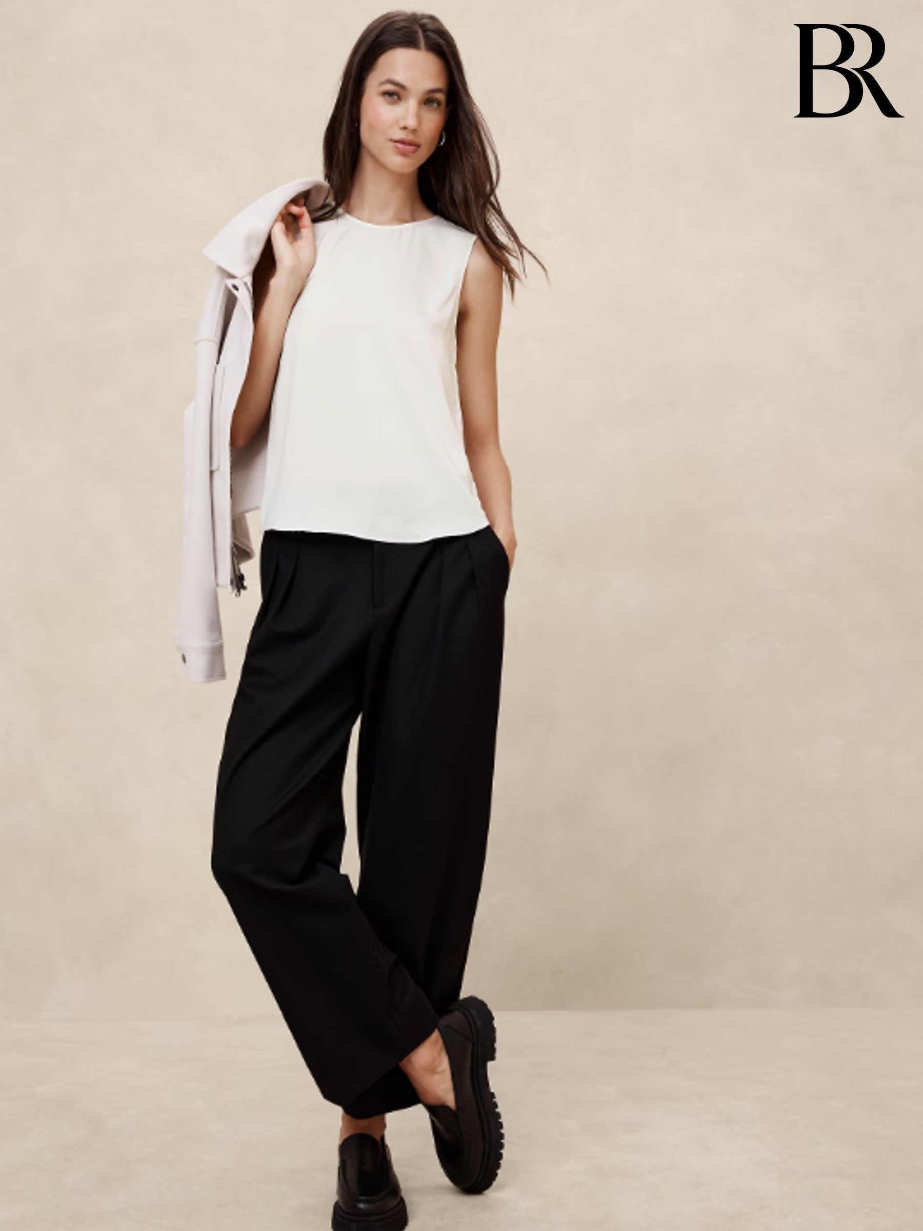 Banana Republic White Shell Tank Top (F50432) | £30
