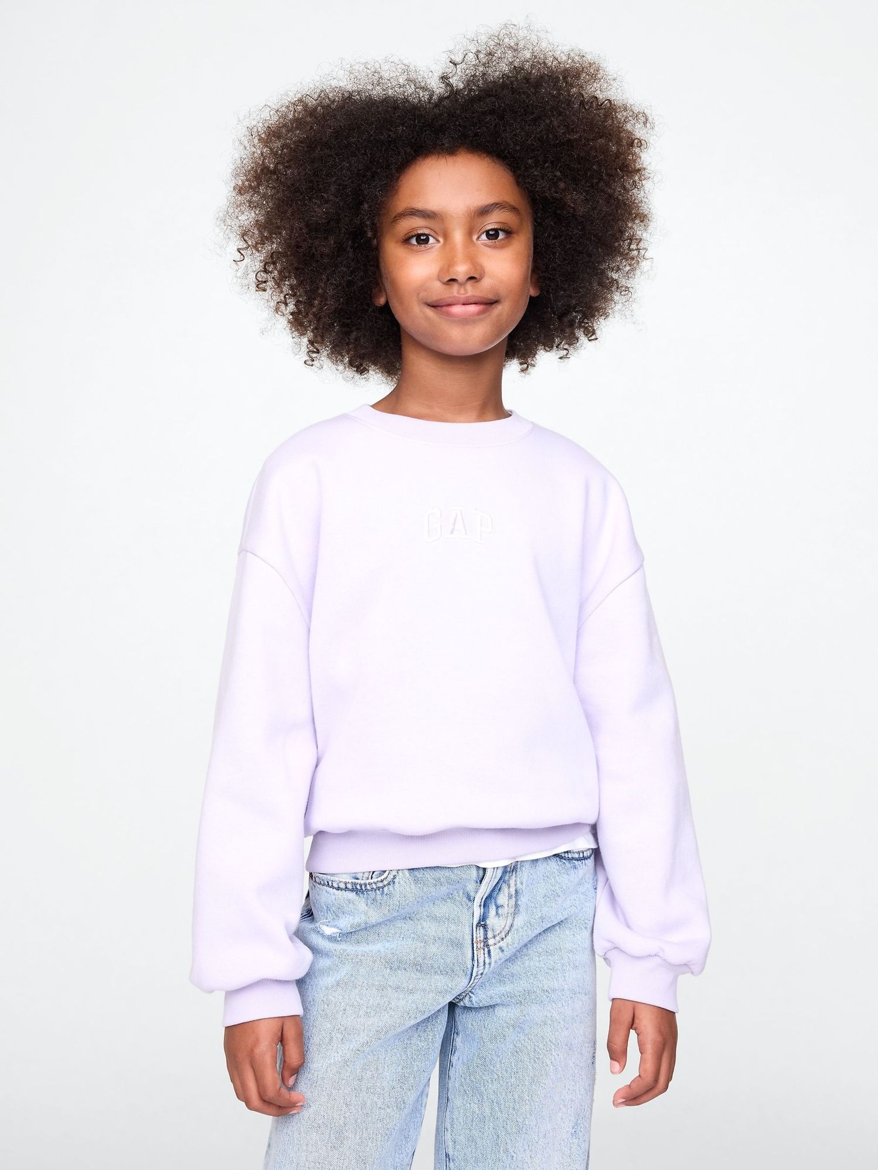 Purple Vintage Logo Soft Sweatshirt (4-13yrs) (F50574) | £25
