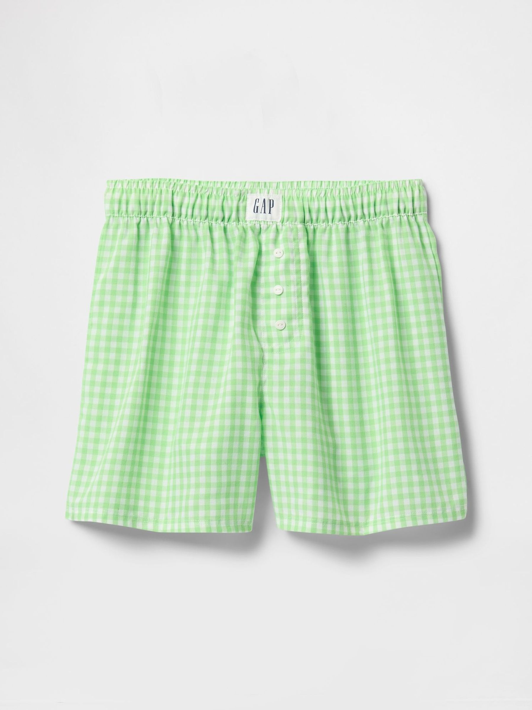Green Check Print Pyjama Boxer Shorts (4-13yrs) (F50577) | £12
