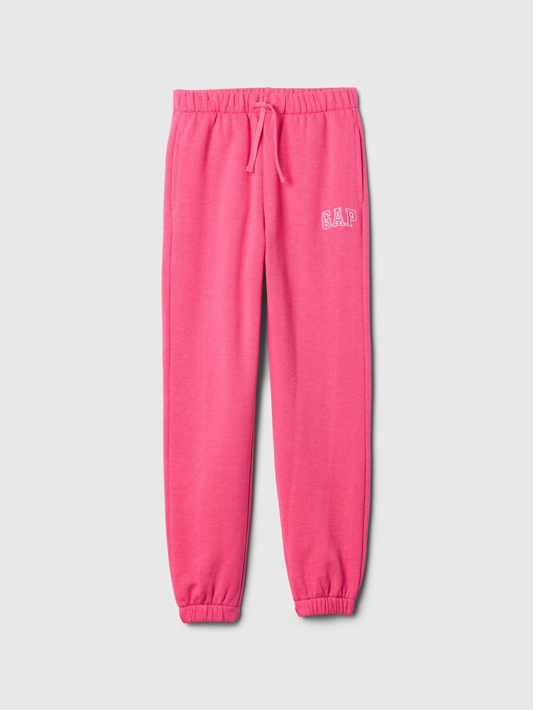 Pink Logo Fleece-Lined Joggers (4-13yrs) (F50588) | £18