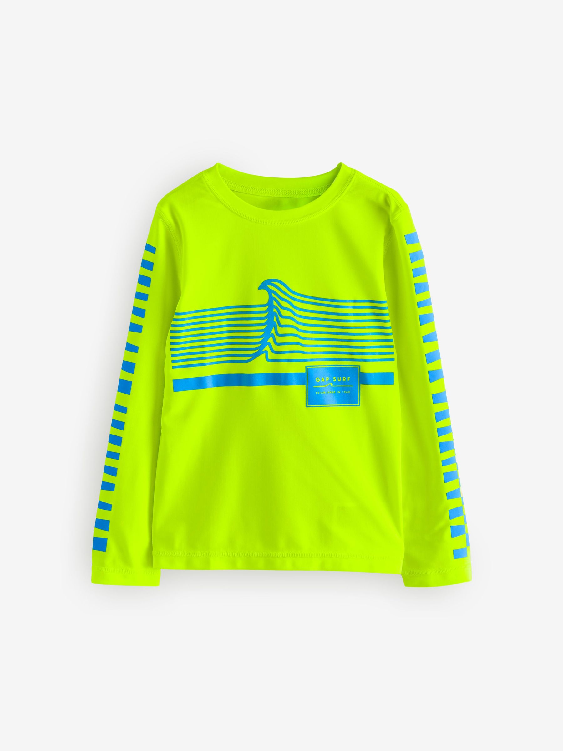 Yellow Long Sleeve Swim Rash Guard (4-13yrs) (F50656) | £18