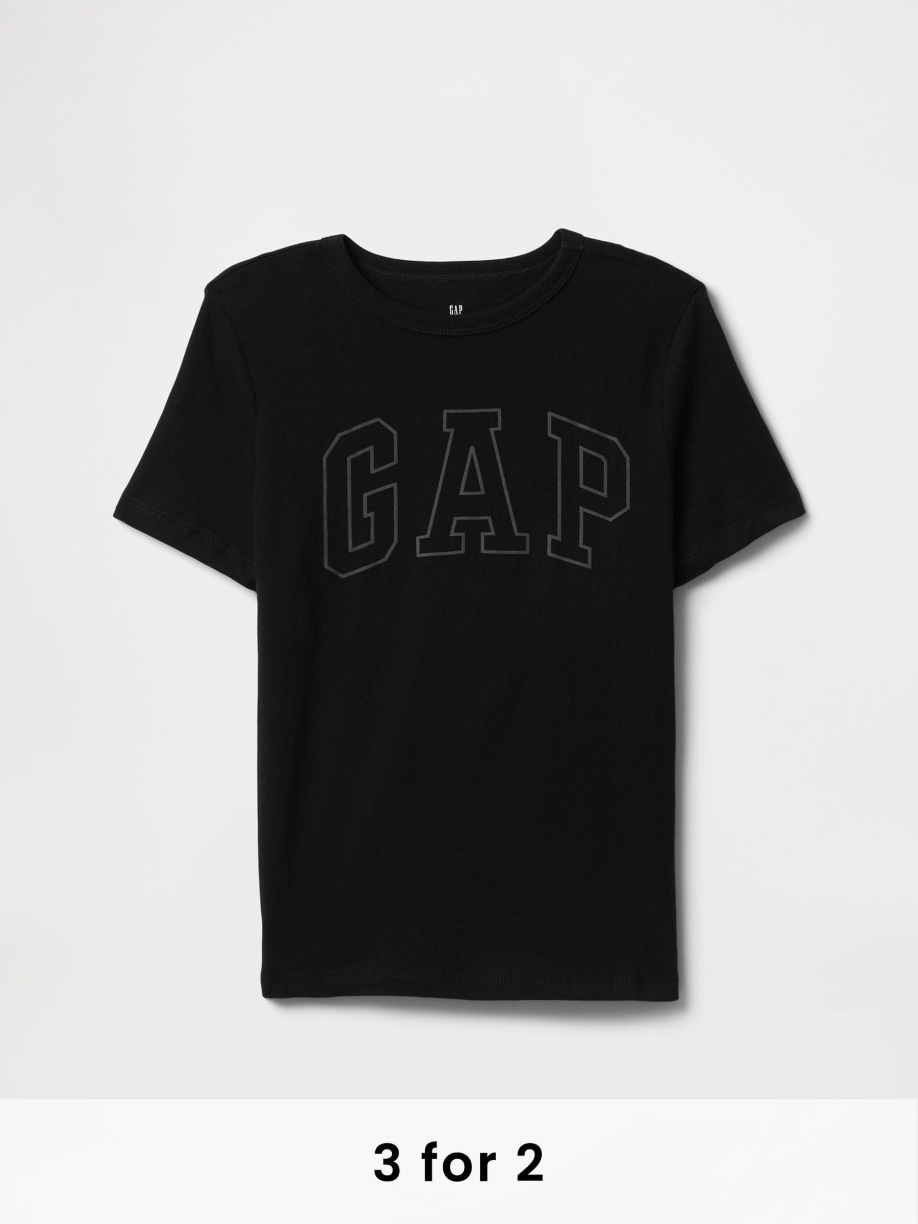 Black Logo Short Sleeve Crew Neck T-Shirt (4-13yrs) (F50657) | £10