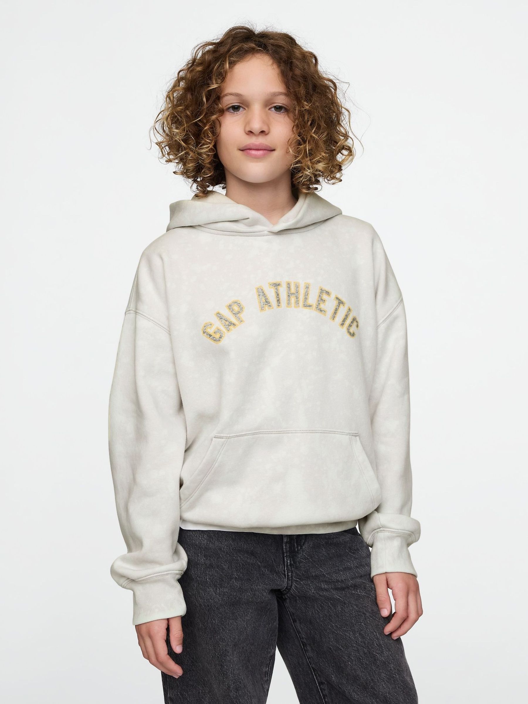 Grey Vintage Soft Logo Hoodie (4-13yrs) (F50670) | £22