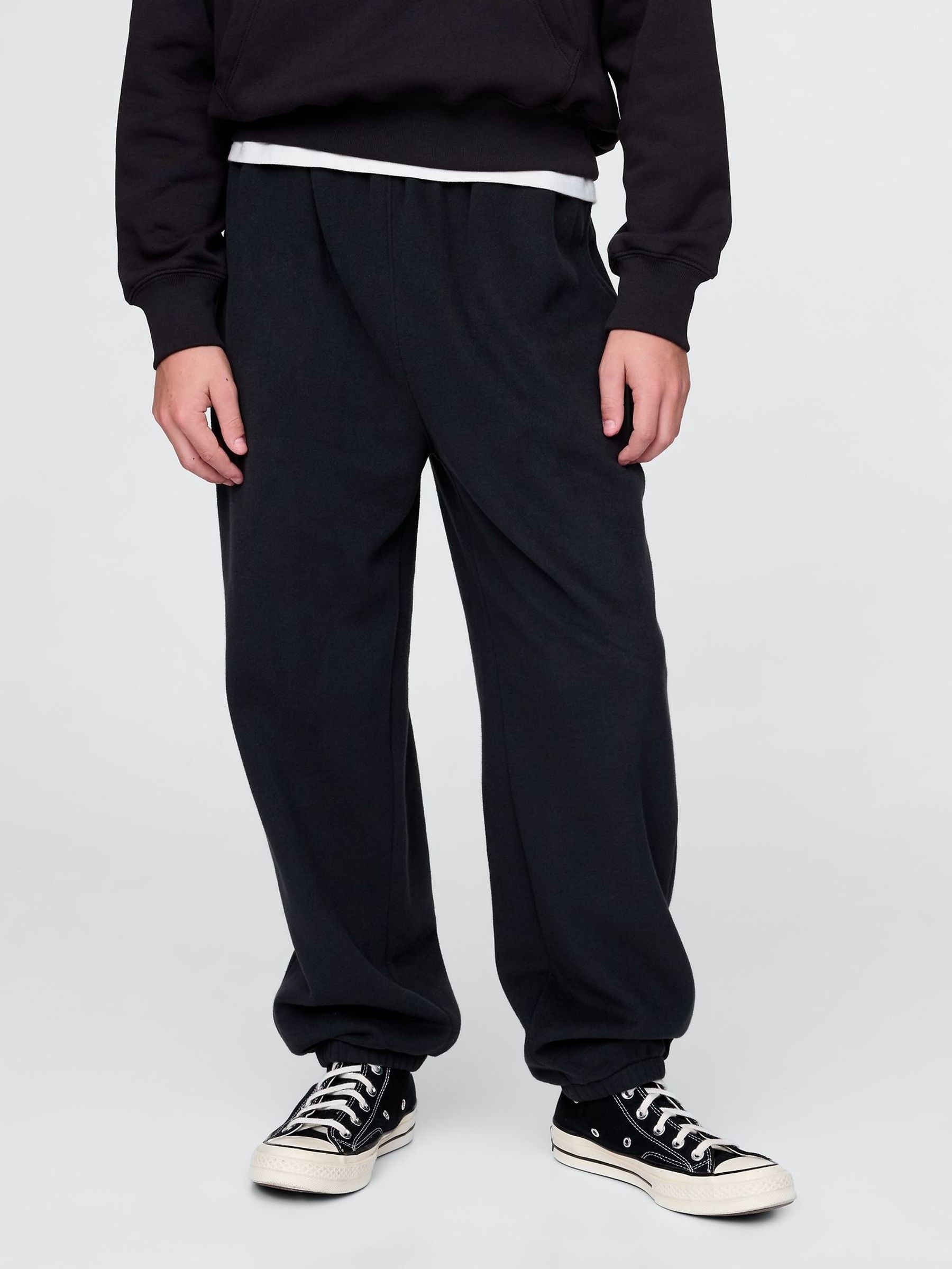 Black Vintage Soft Fleece-Lined Joggers (4-13yrs) (F50672) | £25
