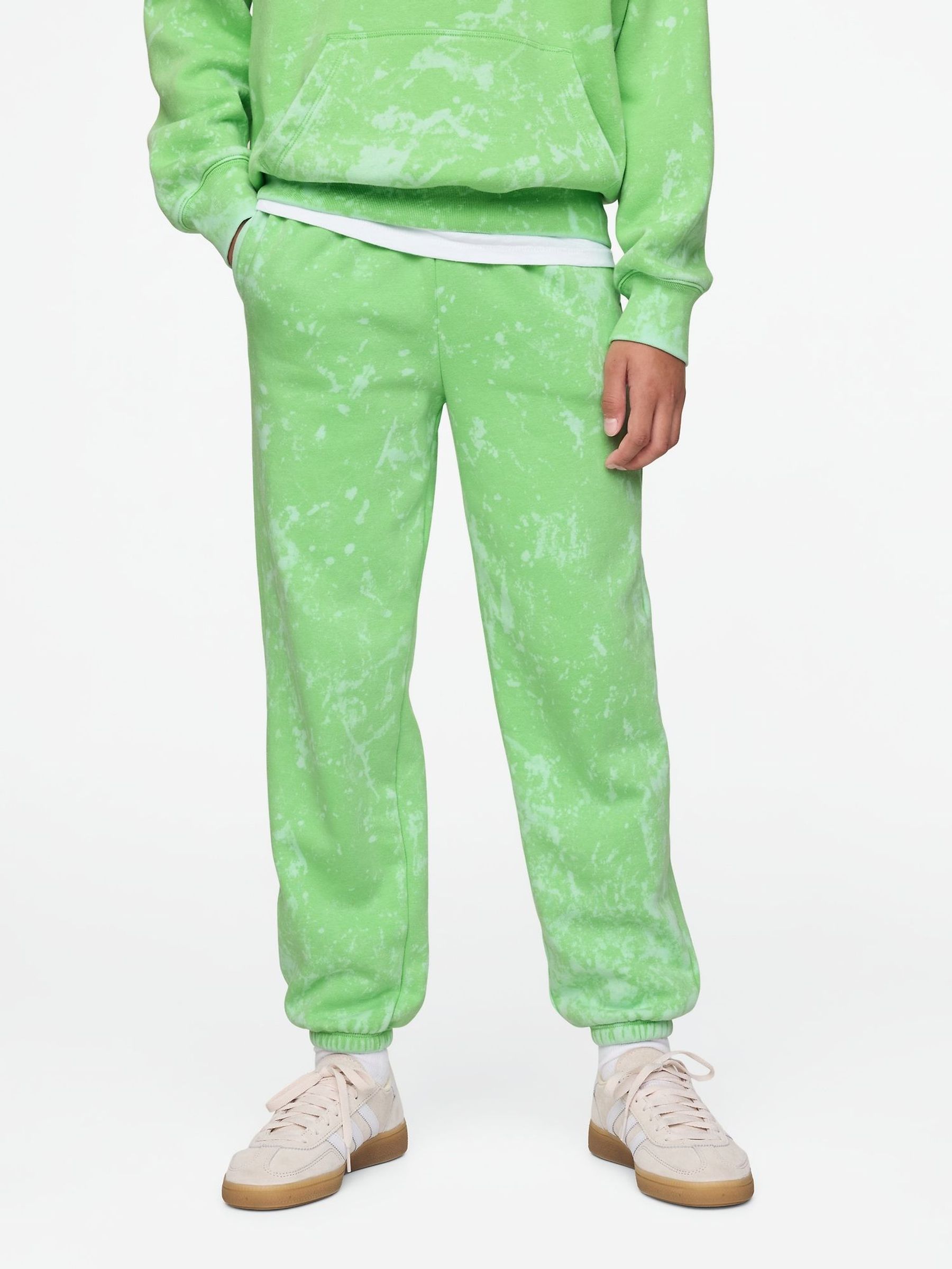 Green Vintage Soft Fleece-Lined Joggers (4-13yrs) (F50673) | £18