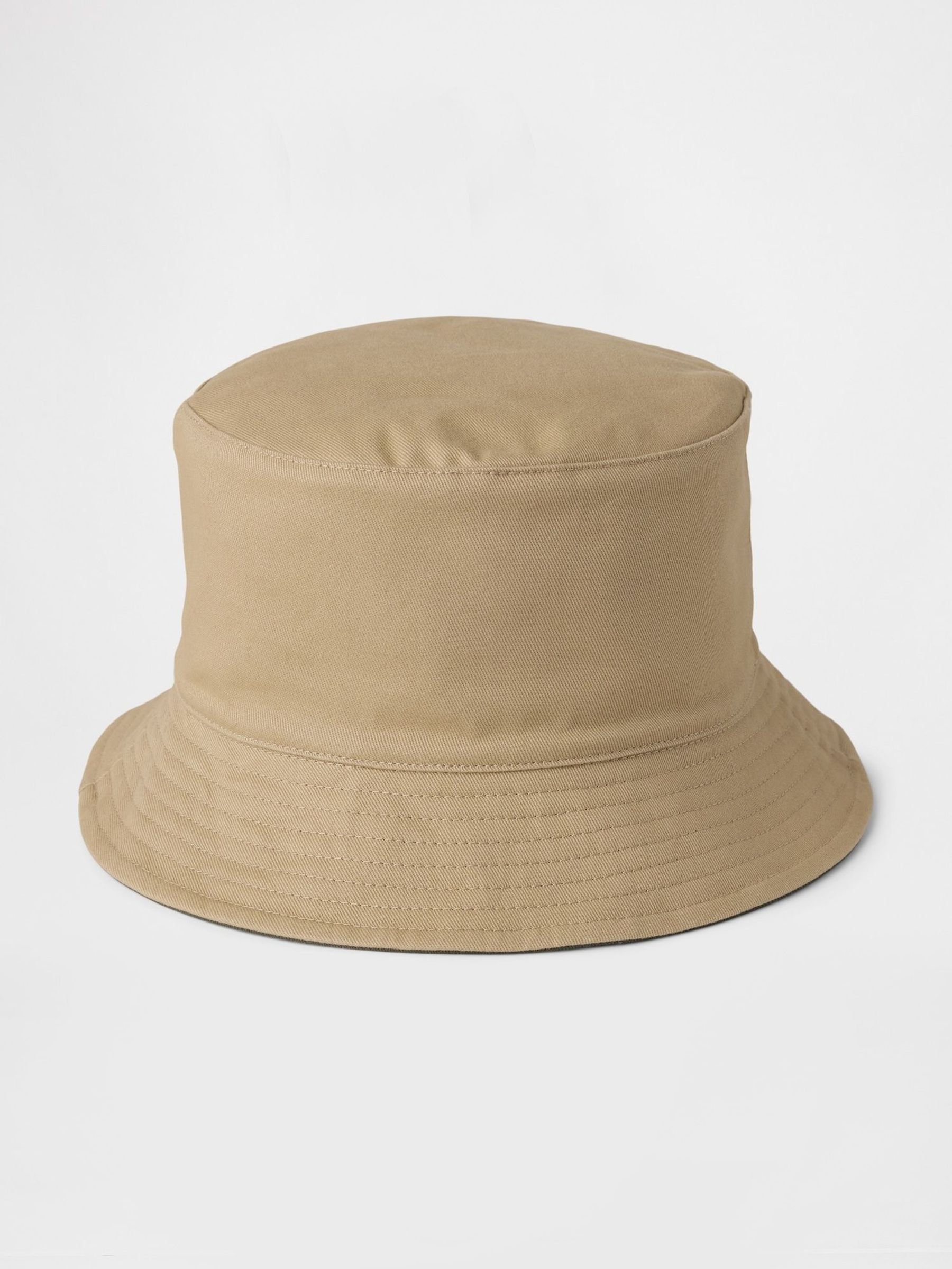 Beige & Green Kids Reversible Organic Cotton Bucket Hat (4-10yrs) (F50685) | £15