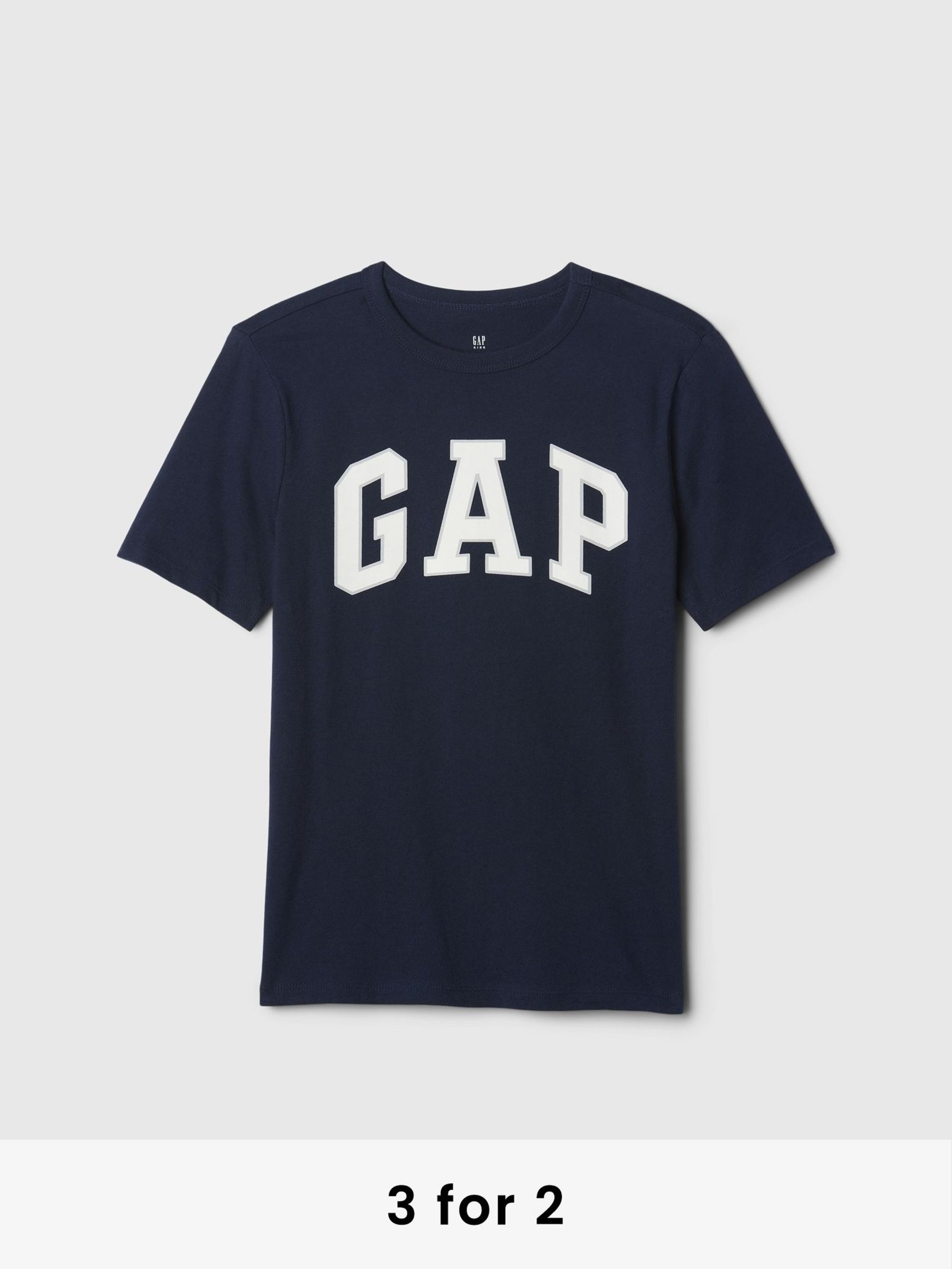 Navy Blue Logo Short Sleeve Crew Neck T-Shirt (4-13yrs) (F50686) | £10