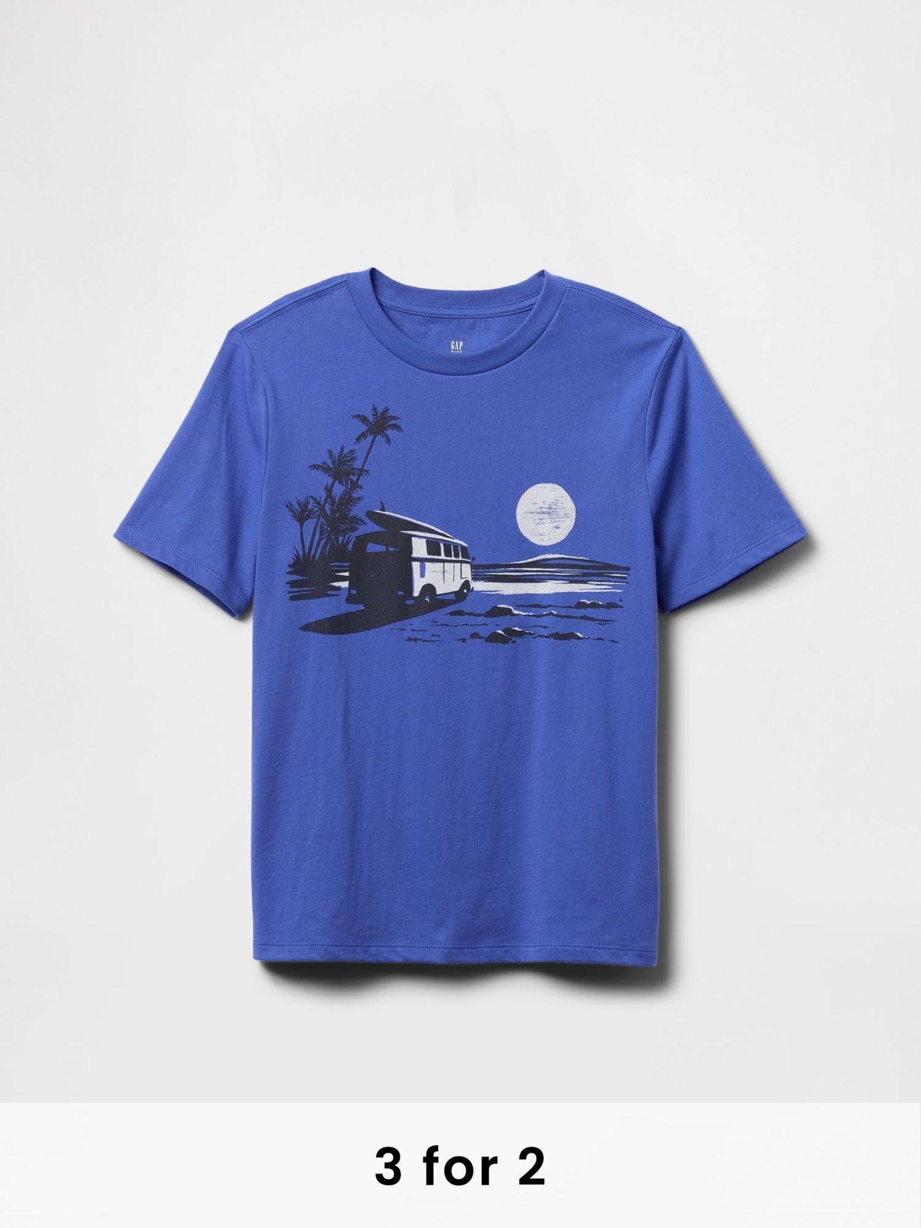 Blue Short Sleeve Graphic T-Shirt (4-13yrs) (F50688) | £10