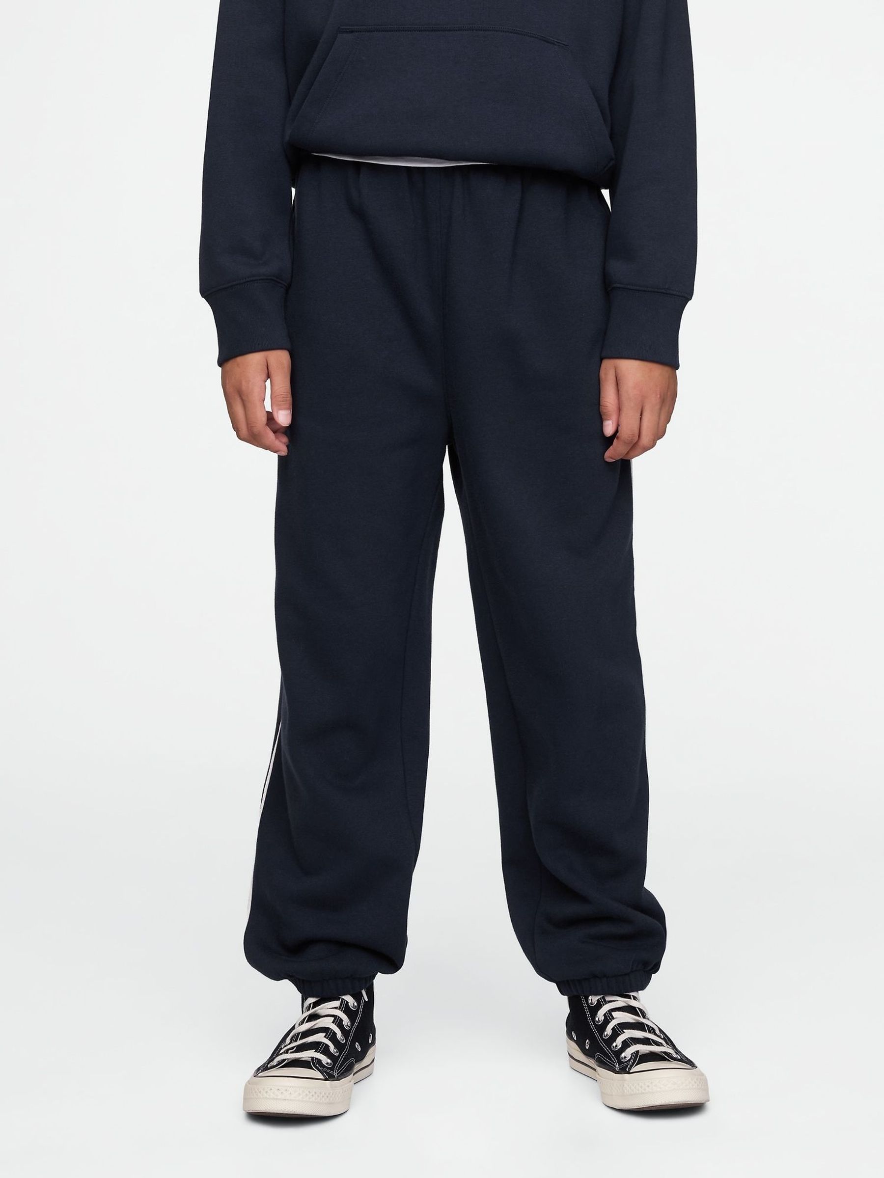 Navy Blue Vintage Soft Fleece-Lined Joggers (4-13yrs) (F50689) | £25