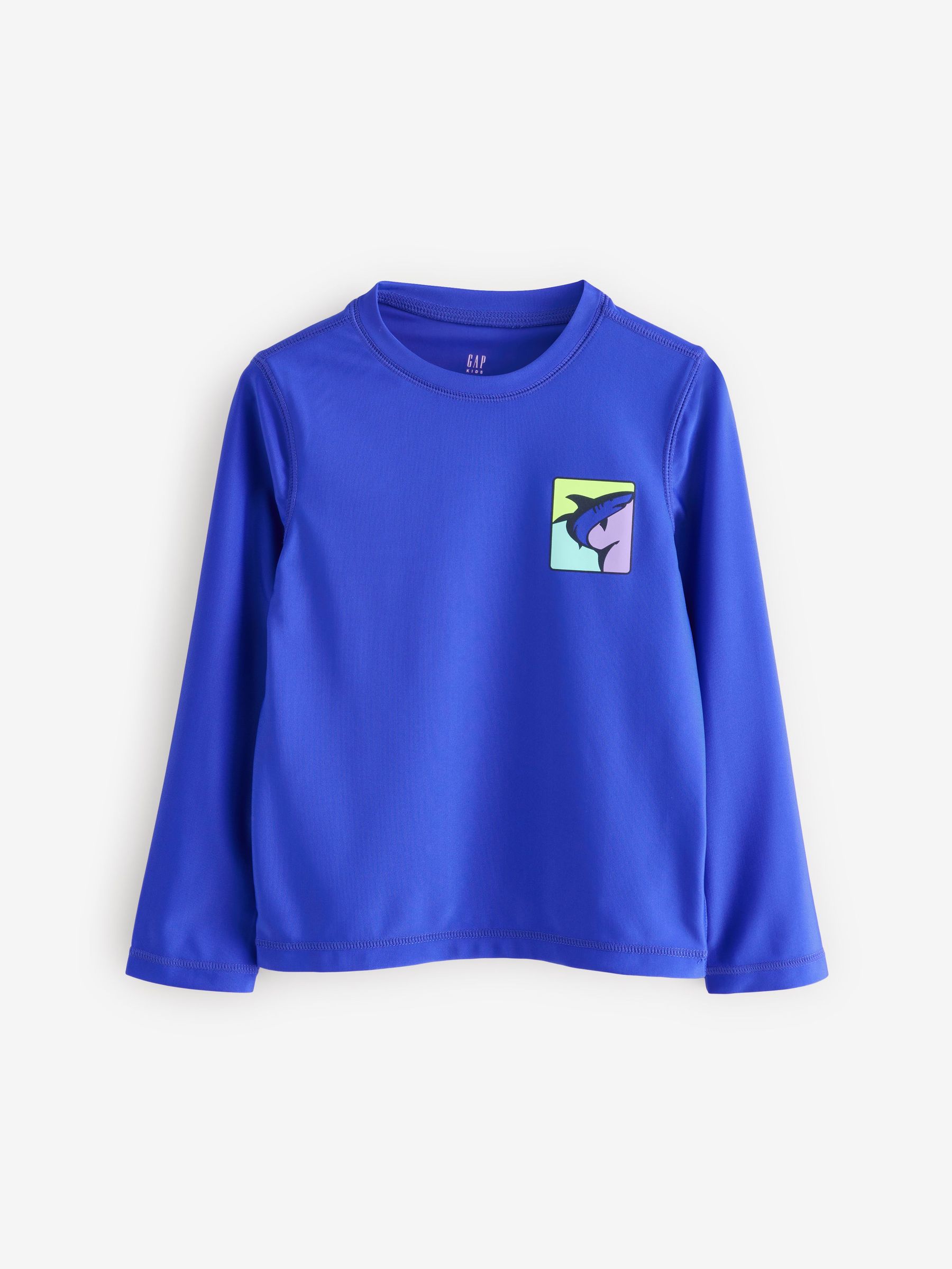 Blue Long Sleeve Swim Rash Guard (4-13yrs) (F50691) | £18