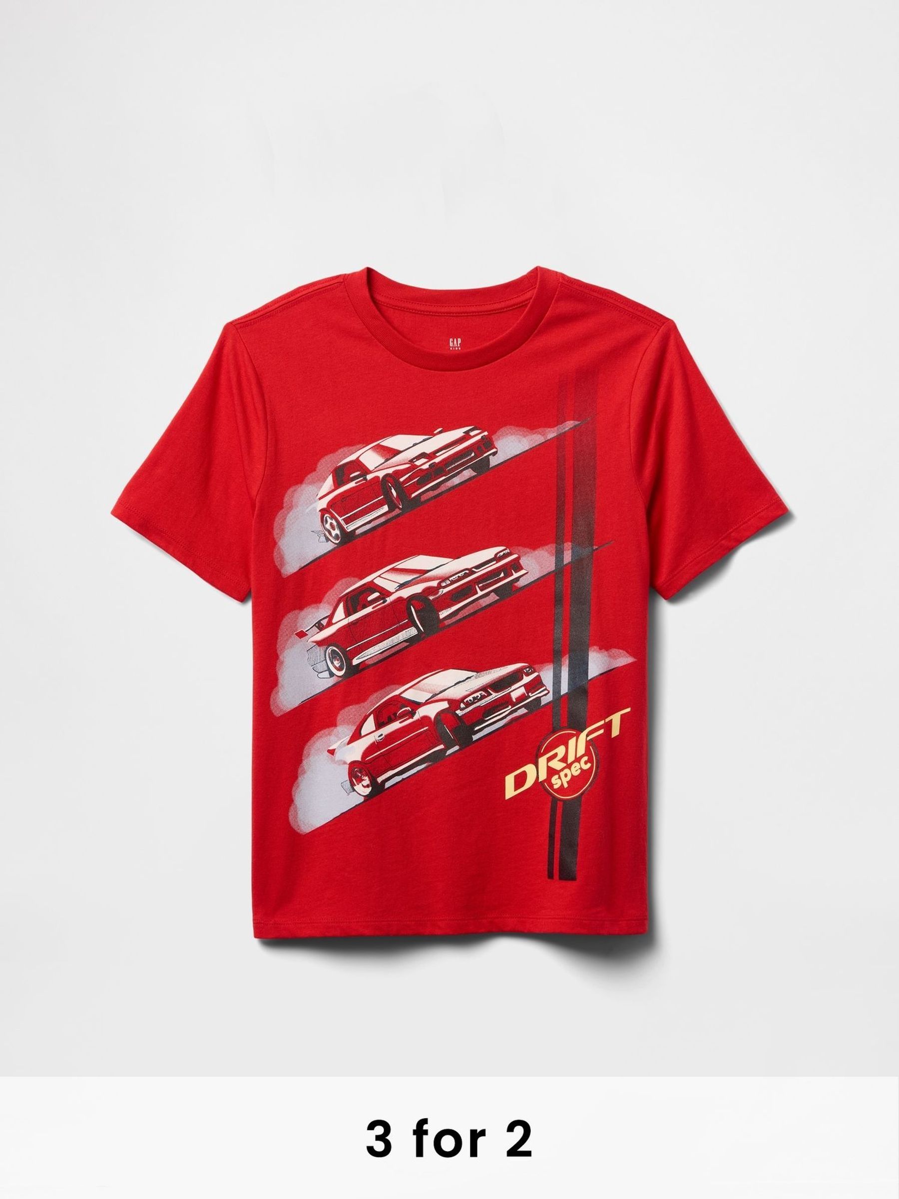 Red Car Short Sleeve Graphic T-Shirt (4-13yrs) (F50693) | £10
