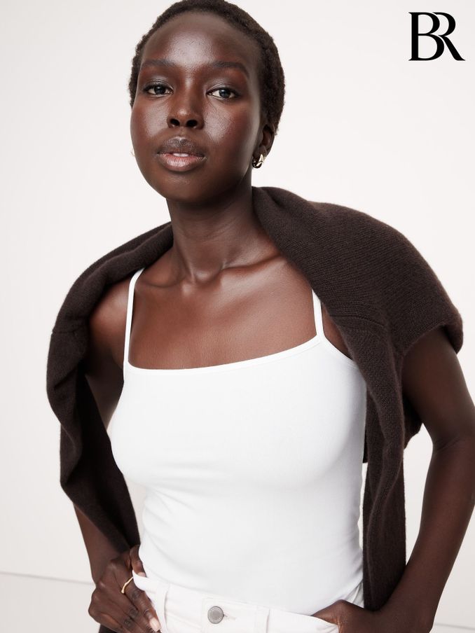 Banana Republic White Refined Camisole (F51147) | £25
