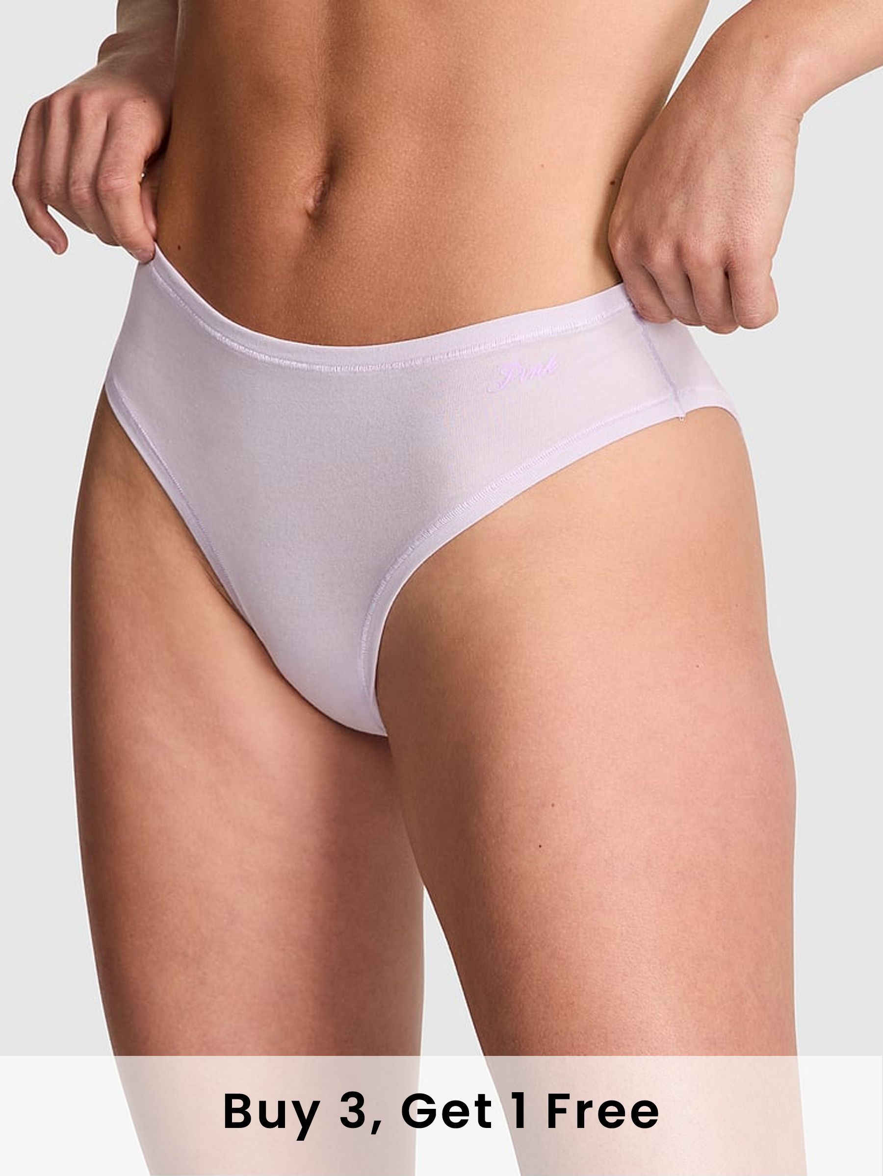 Purple Whisper Cheeky Cotton Thong Knickers (F51200) | £9