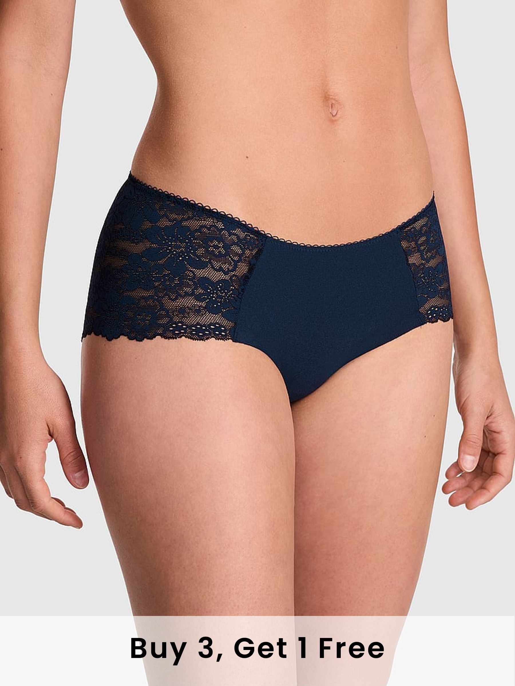 Noir Navy Blue Hipster Knickers (F51210) | £9