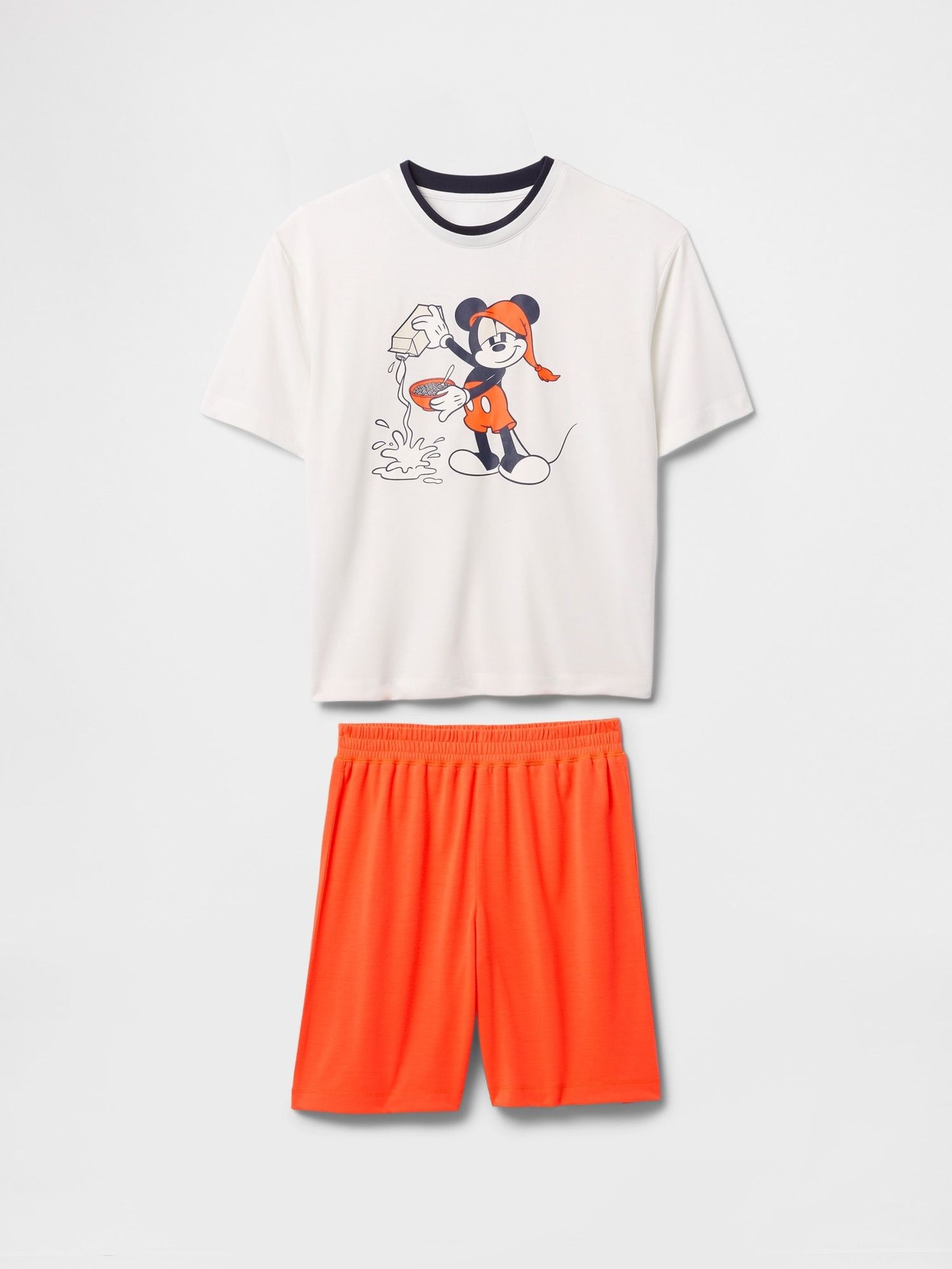 White Mickey Mouse Disney Short Pyjamas (6-13yrs) (F52036) | £30