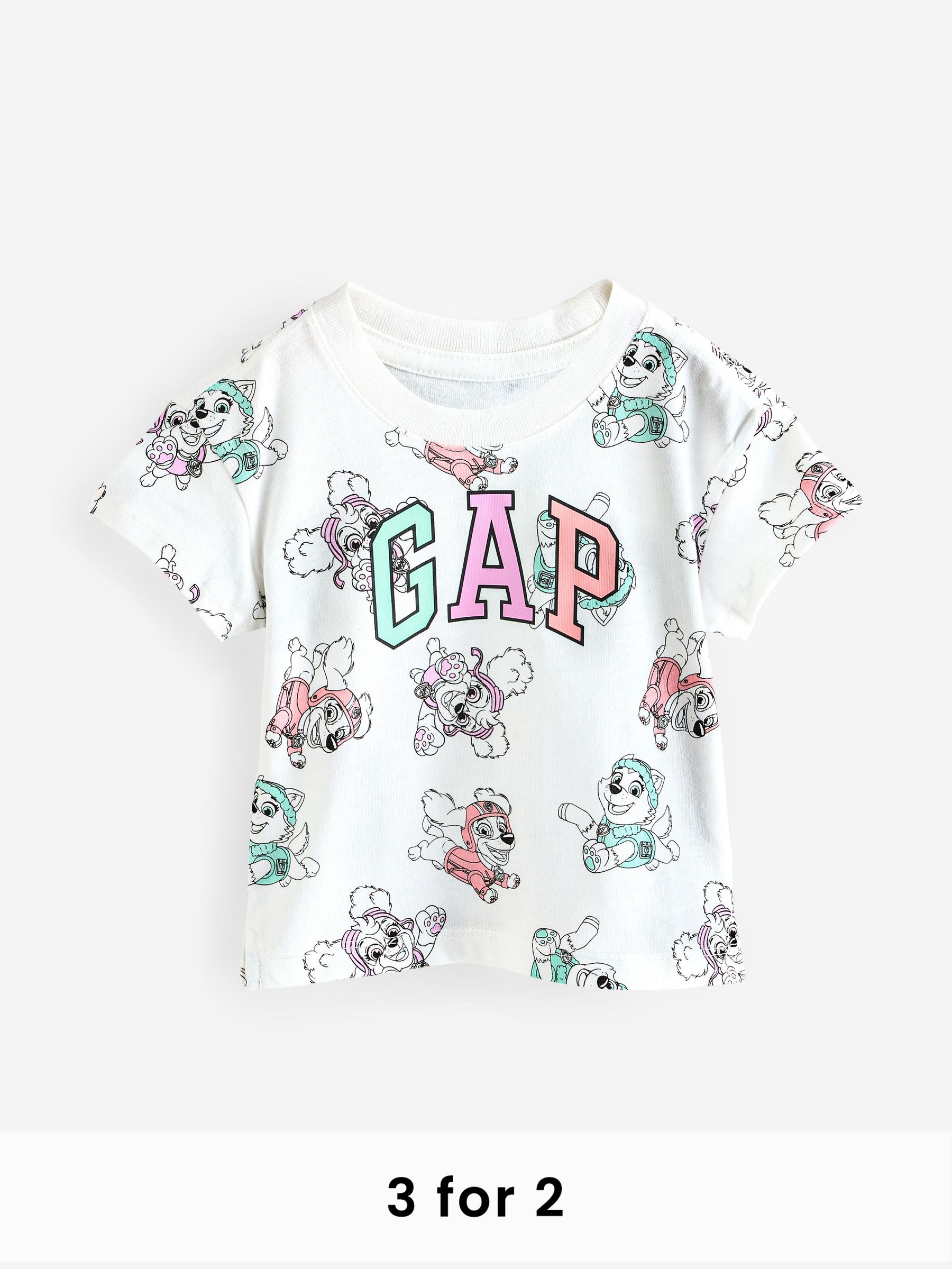 White Paw Patrol Graphic T-Shirt (6mths-5yrs) (F53321) | £16