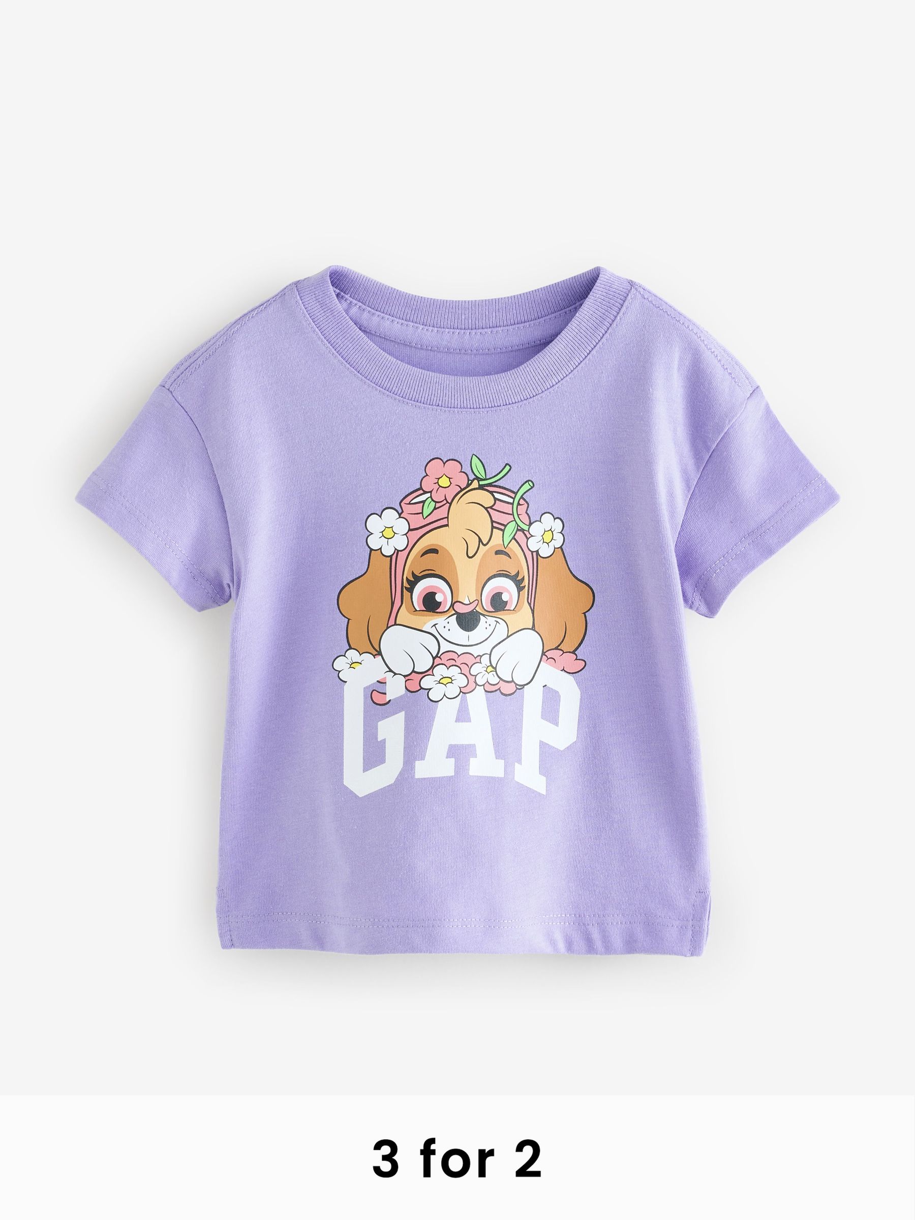Purple Skye Paw Patrol Graphic T-Shirt (6mths-5yrs) (F53330) | £16