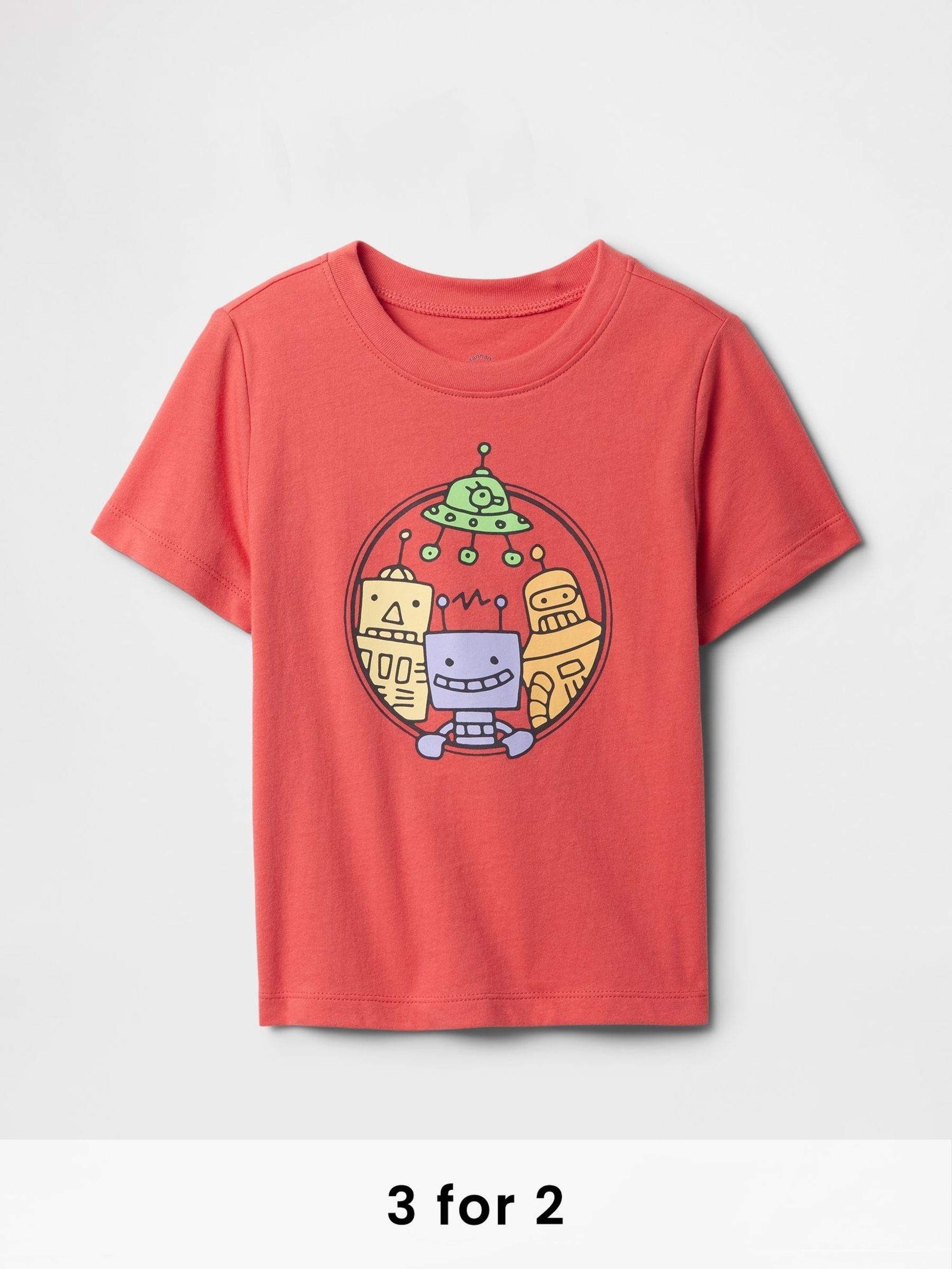 Red Robot Short Sleeve Graphic T-Shirt (6mths-5yrs) (F53496) | £10