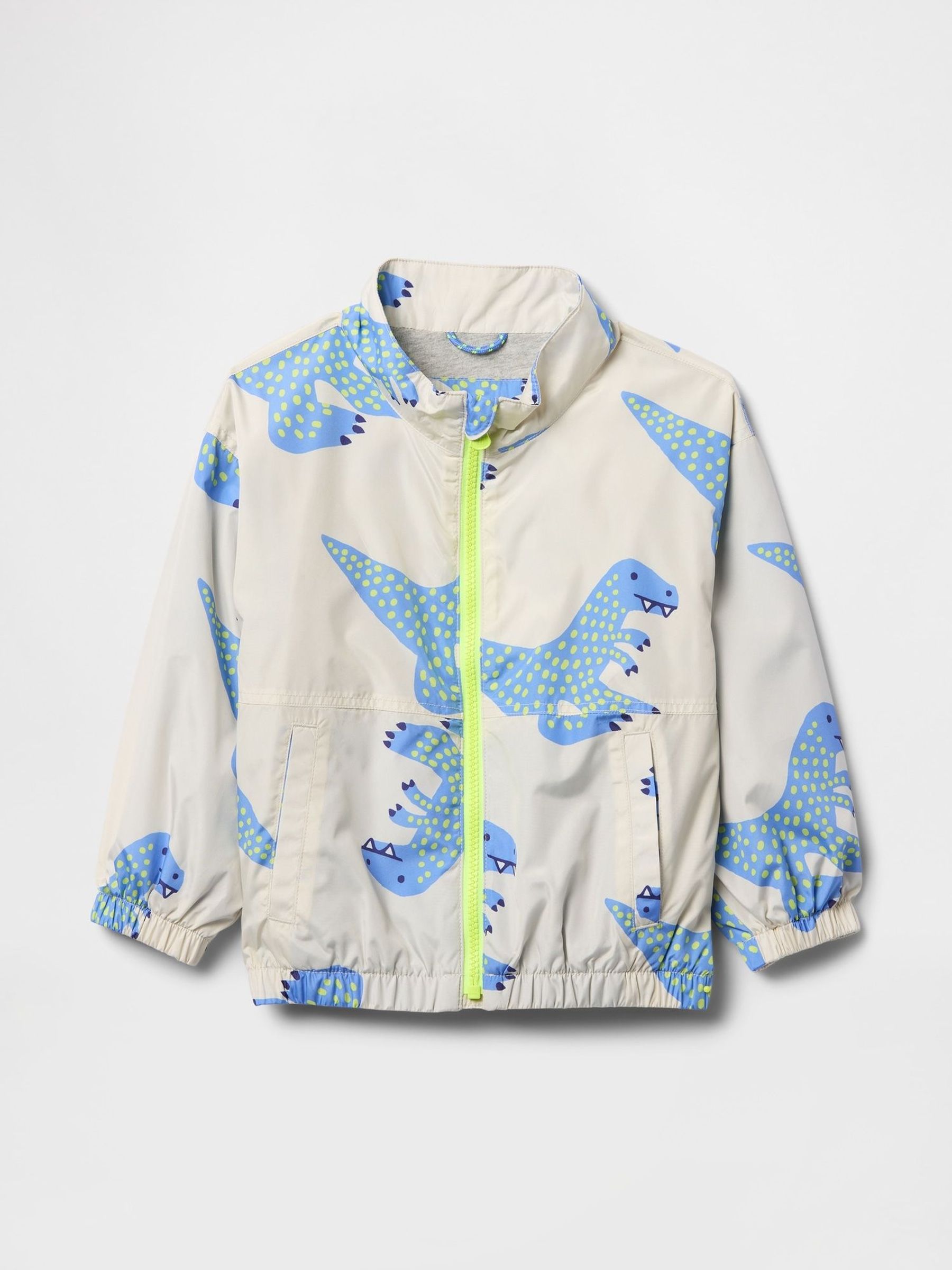 Beige Dinosaur Windbreaker Zip Up Jacket (6mths-5yrs) (F53499) | £30