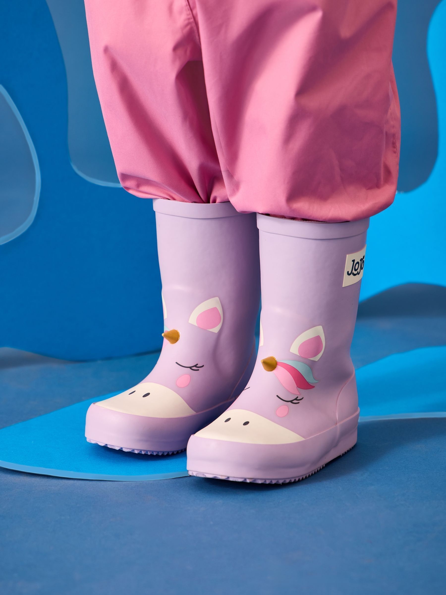 Lilac Unicorn Print Short Wellies (F53650) | £23.50 - £25.50