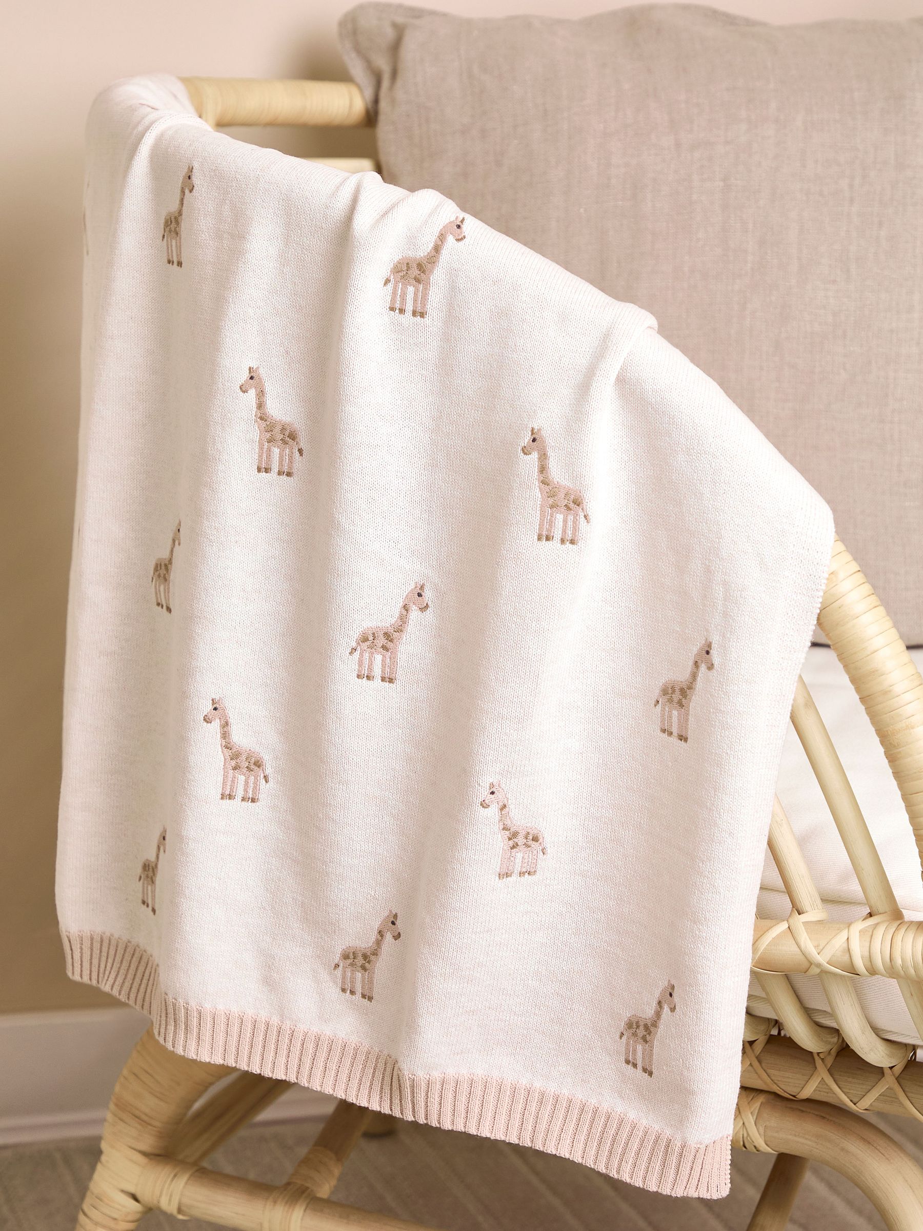 Giraffe Embroidered Shawl (F53777) | £28