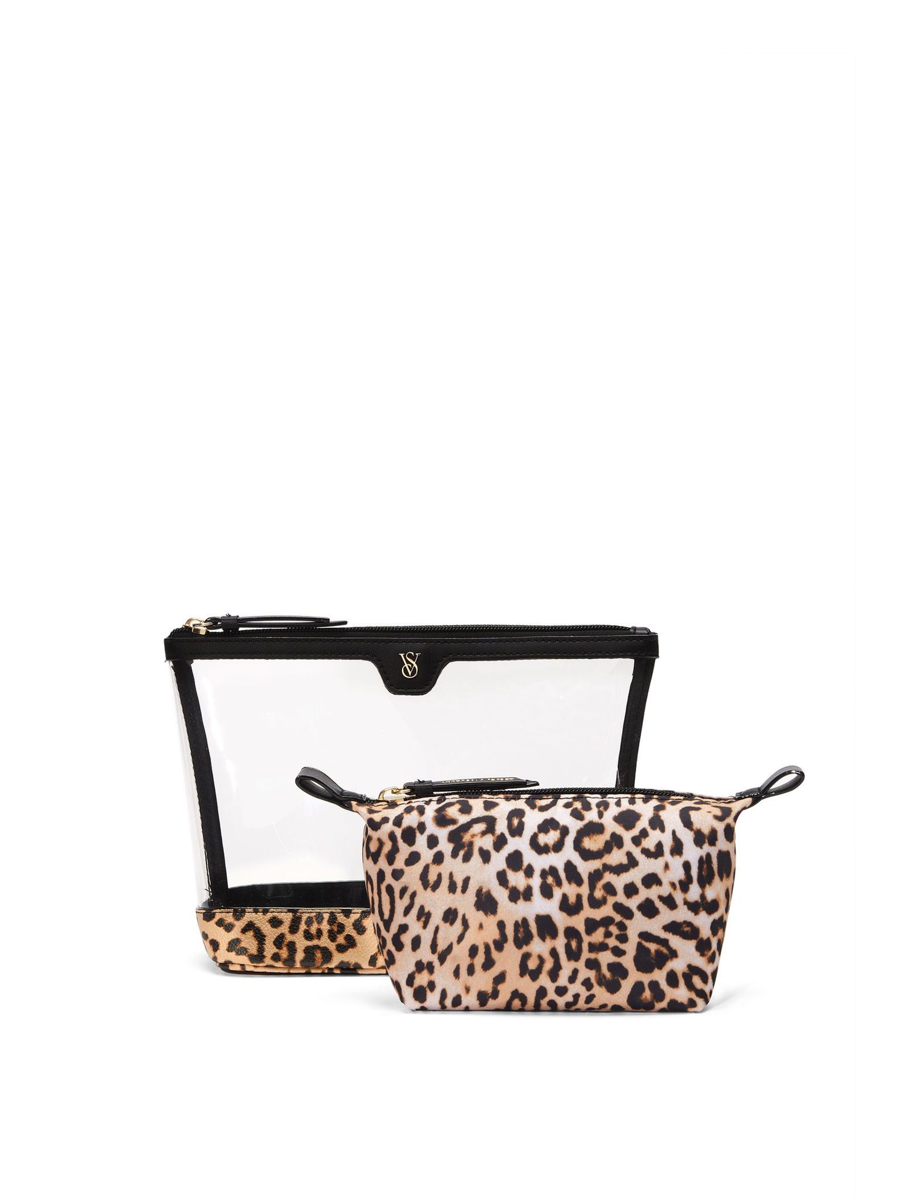 Leopard Brown AM/PM Makeup Bag Duo (F55273) | £29