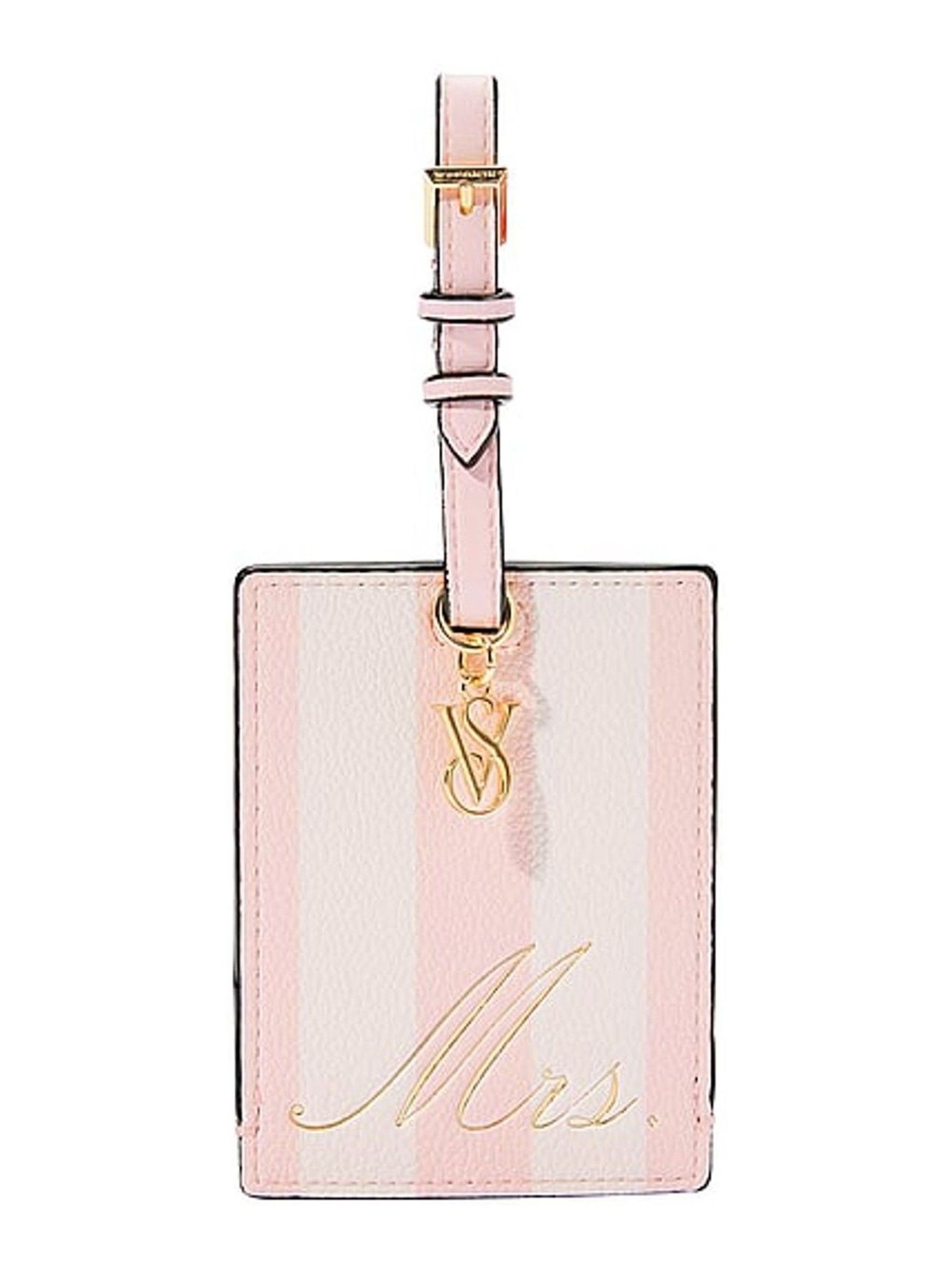Pink Stripe Bridal Luggage Tag (F55277) | £22