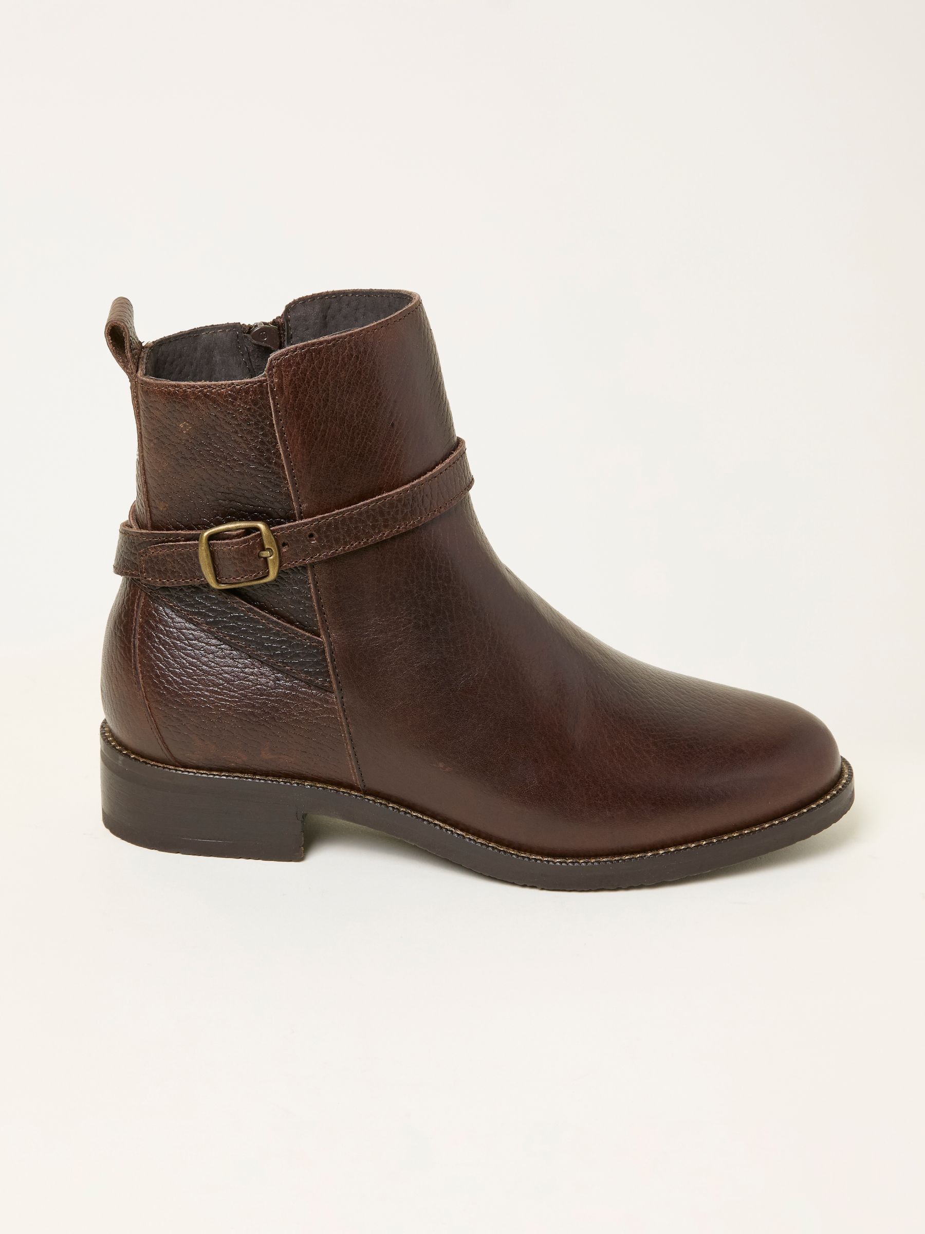 Avery Chocolate Brown Buckle Boot (F55958) | £79