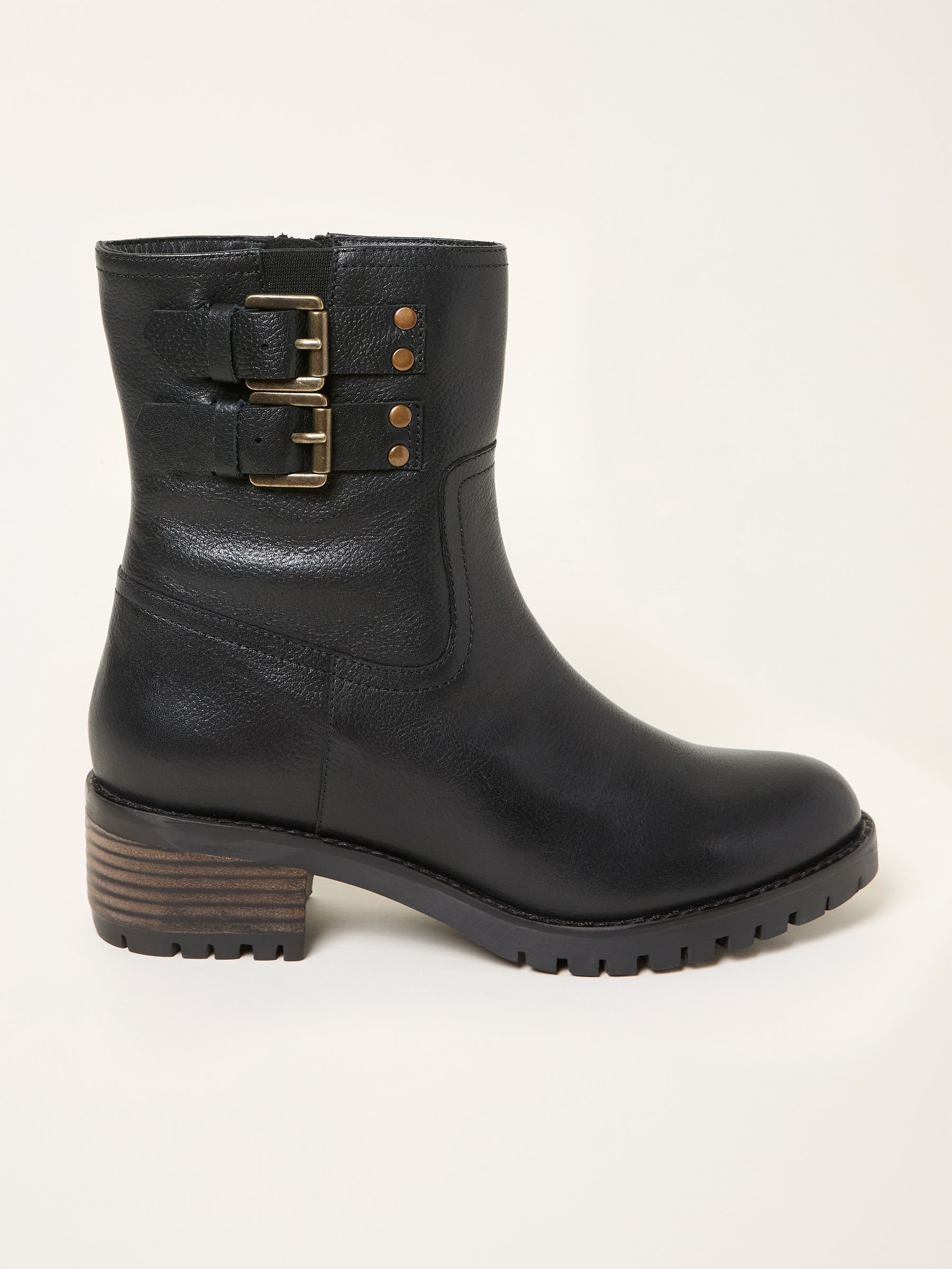 Libby Black Biker Boot (F55970) | £95