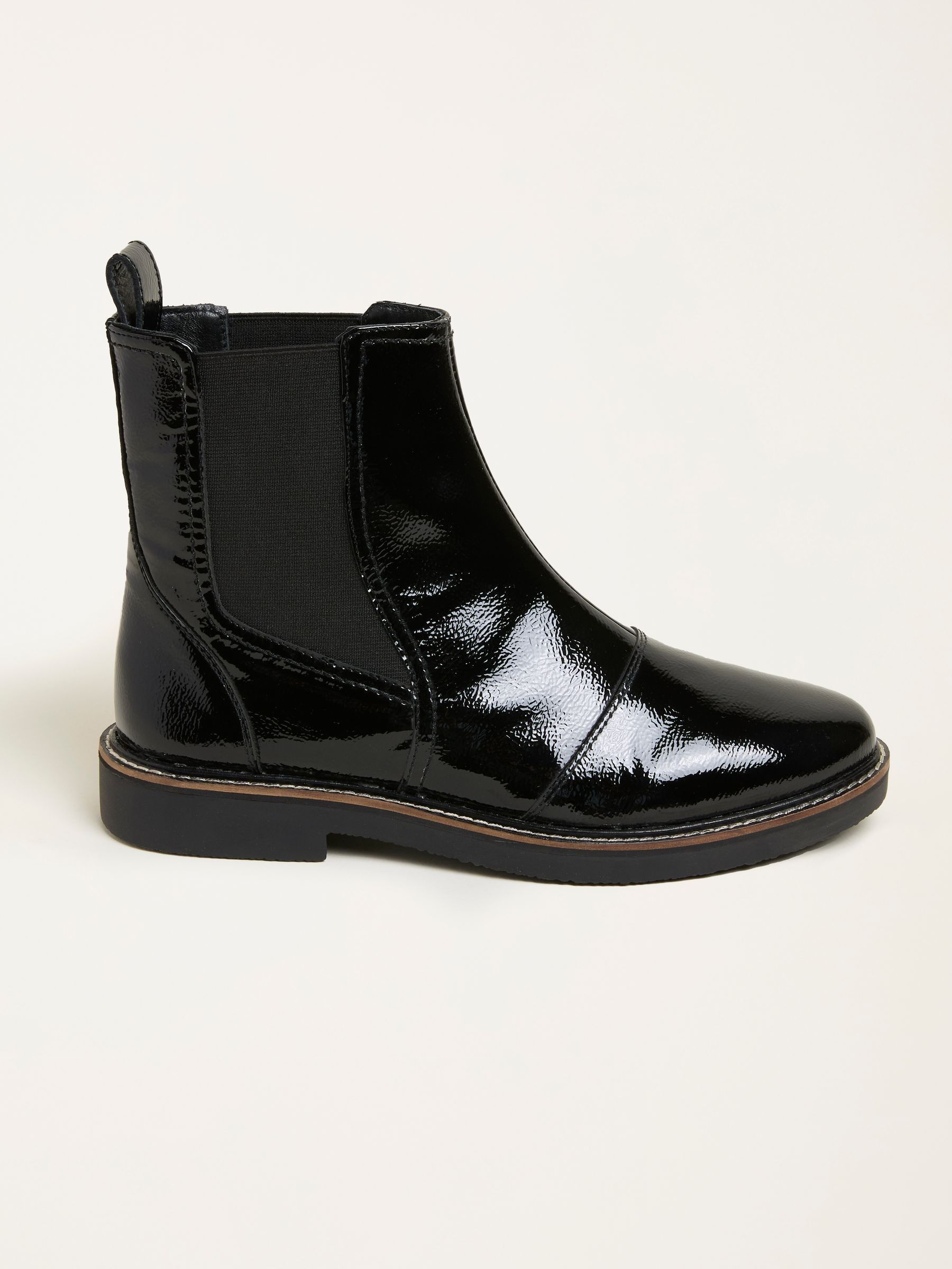 Black Patent Chelsea Boot (F55978) | £79
