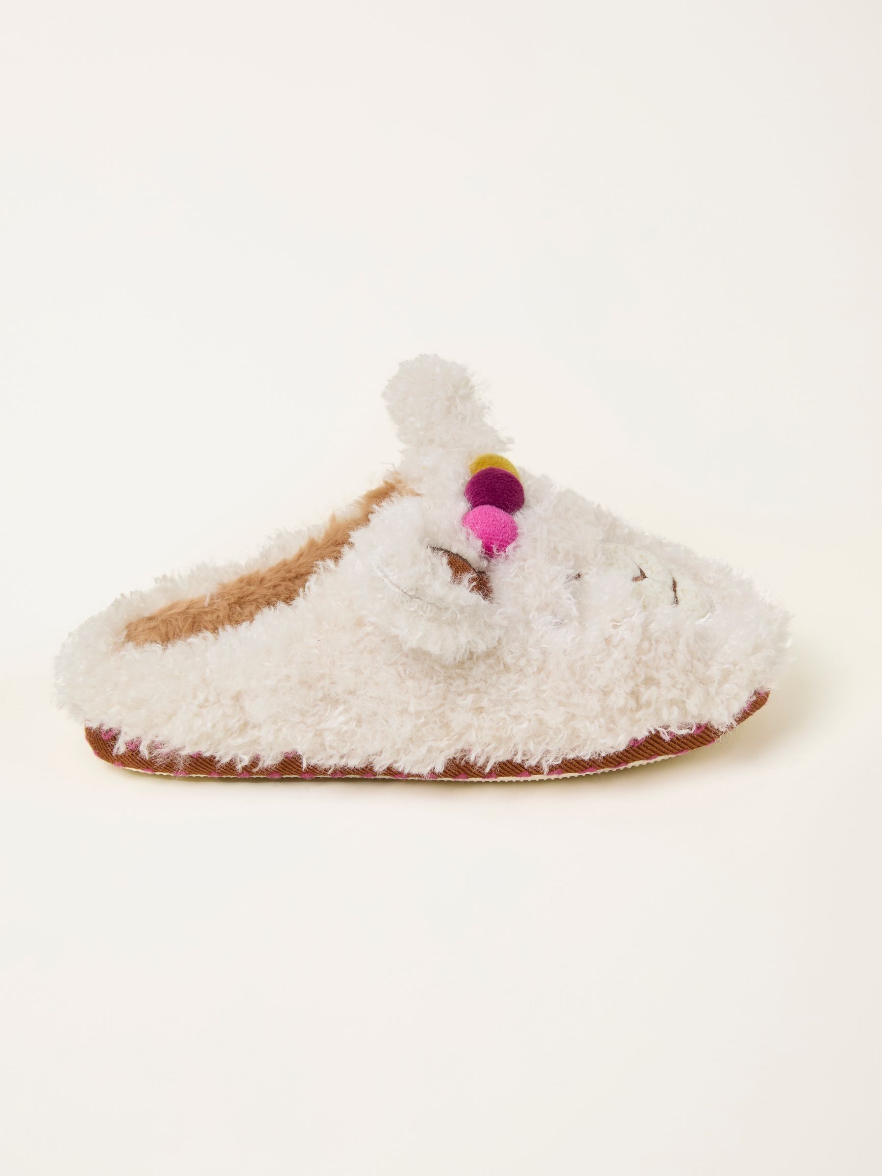 Lydia Ivory Llama Slipper (F56098) | £32