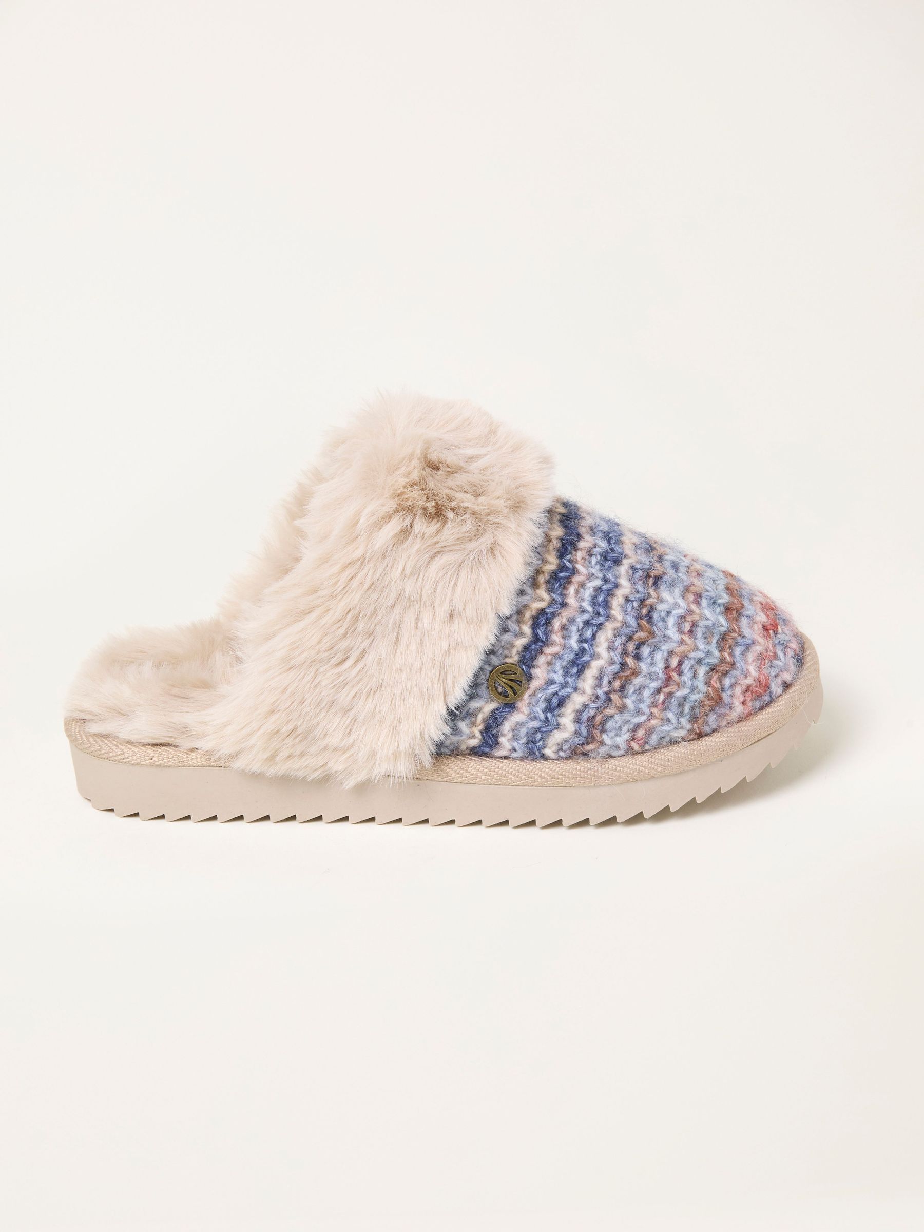 Kaia Blue Knit Mule (F56099) | £35
