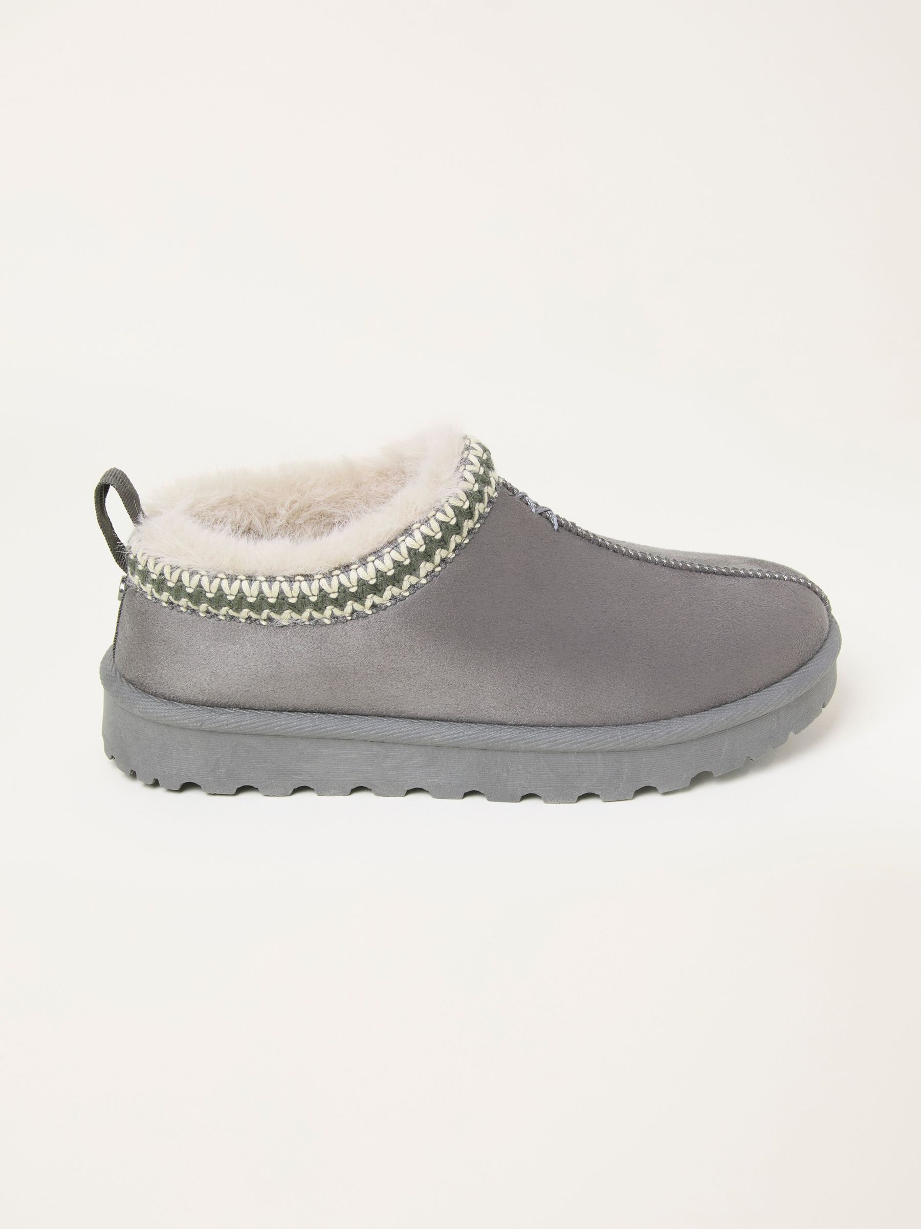 Lyra Dark Grey Mule Slipper (F56104) | £42.50